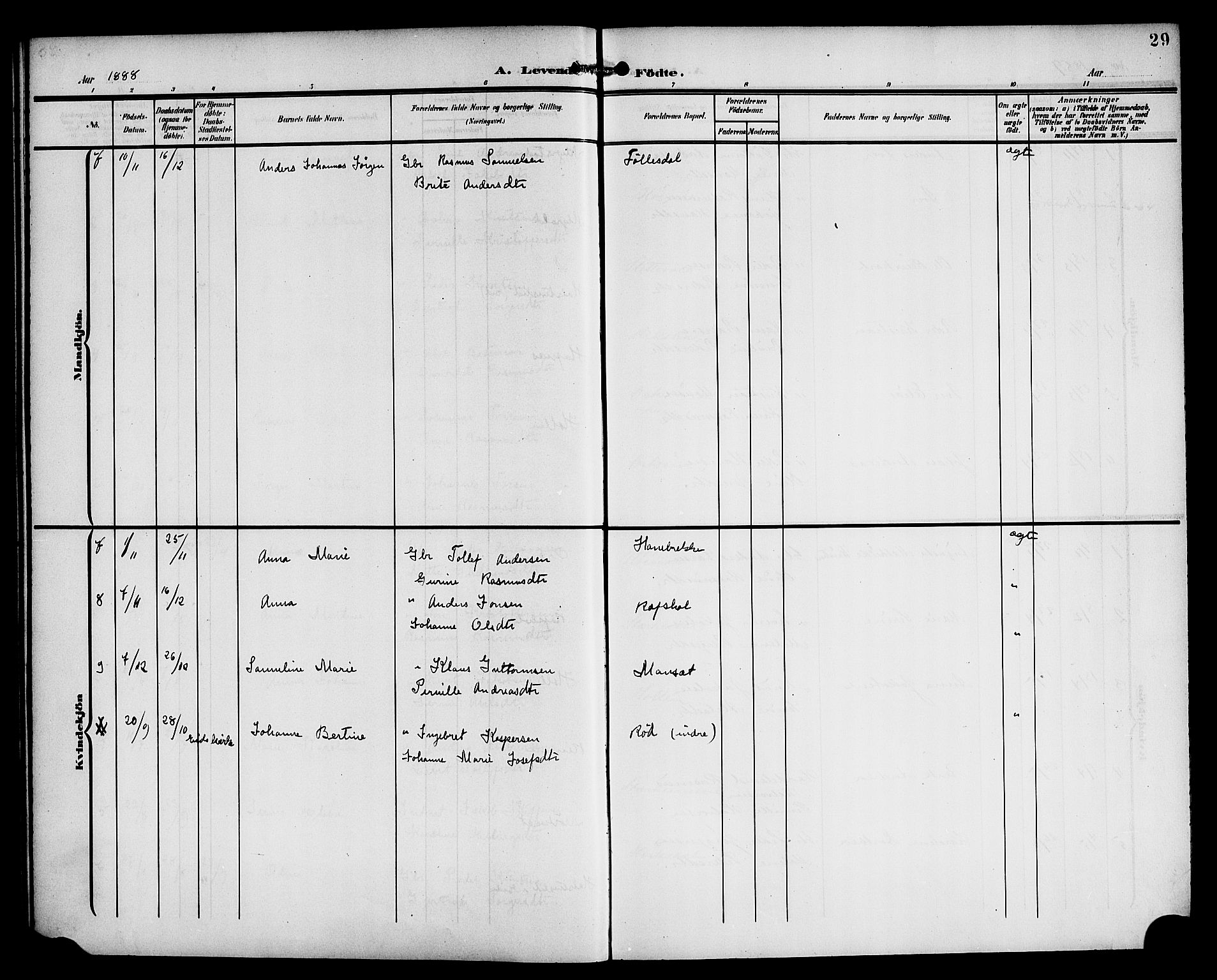 Eid sokneprestembete, AV/SAB-A-82301/H/Haa/Haac/L0001: Ministerialbok nr. C 1, 1879-1899, s. 29