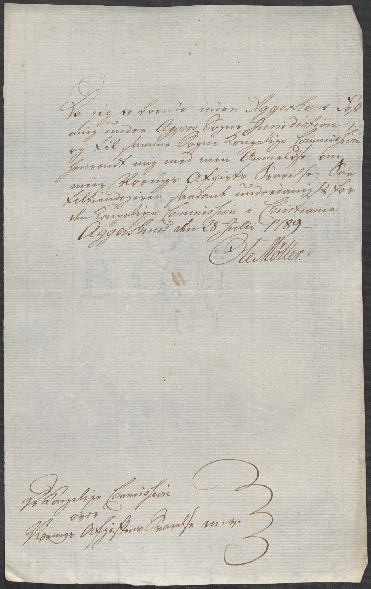 Rentekammeret inntil 1814, Reviderte regnskaper, Mindre regnskaper, AV/RA-EA-4068/Rf/Rfe/L0007: Christiania. Kristiansand, 1789, s. 223