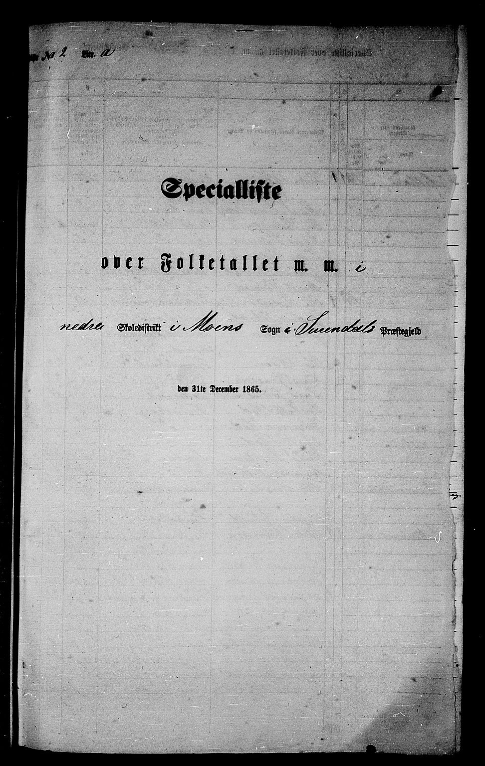 RA, Folketelling 1865 for 1566P Surnadal prestegjeld, 1865, s. 33