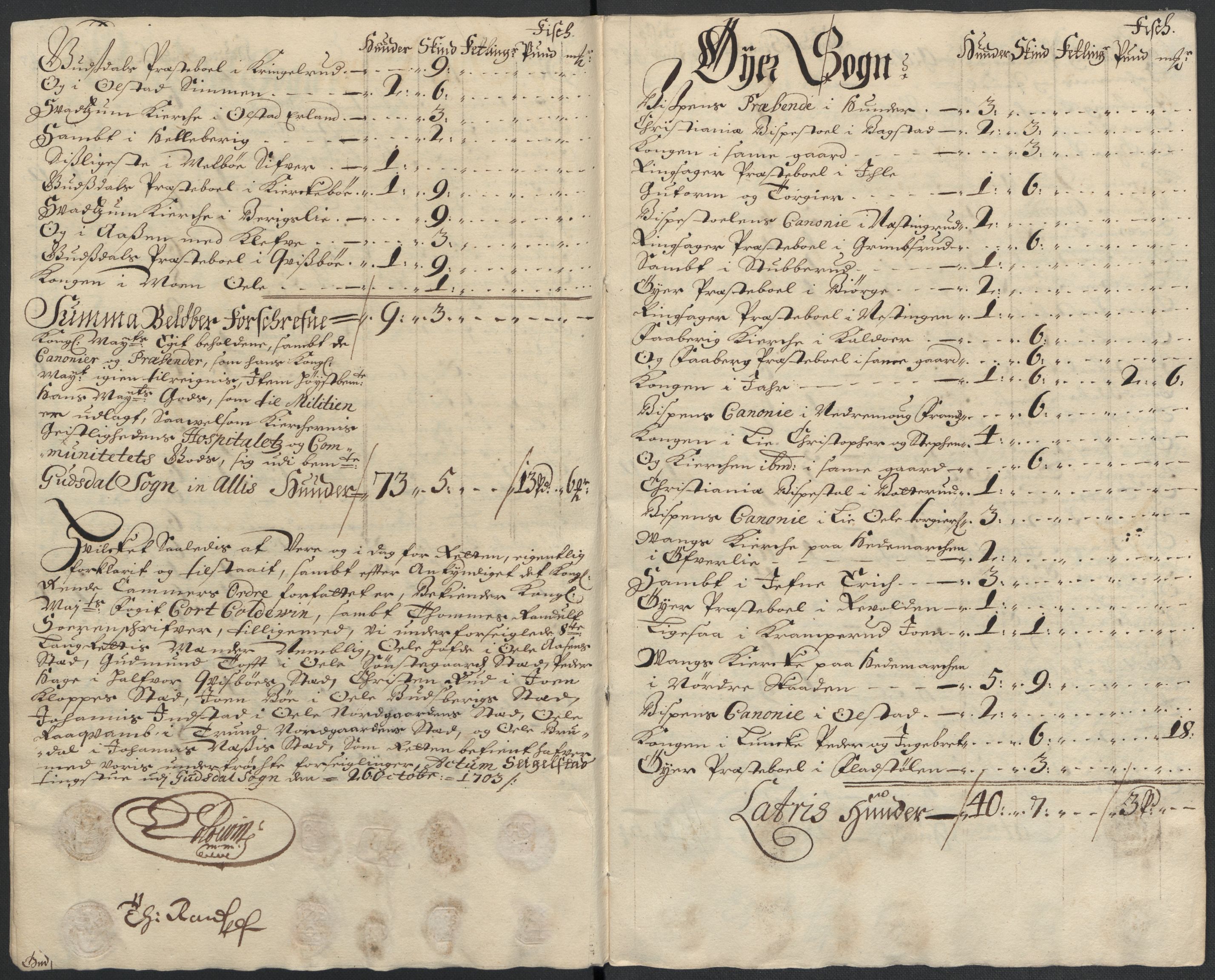 Rentekammeret inntil 1814, Reviderte regnskaper, Fogderegnskap, RA/EA-4092/R17/L1176: Fogderegnskap Gudbrandsdal, 1703, s. 207