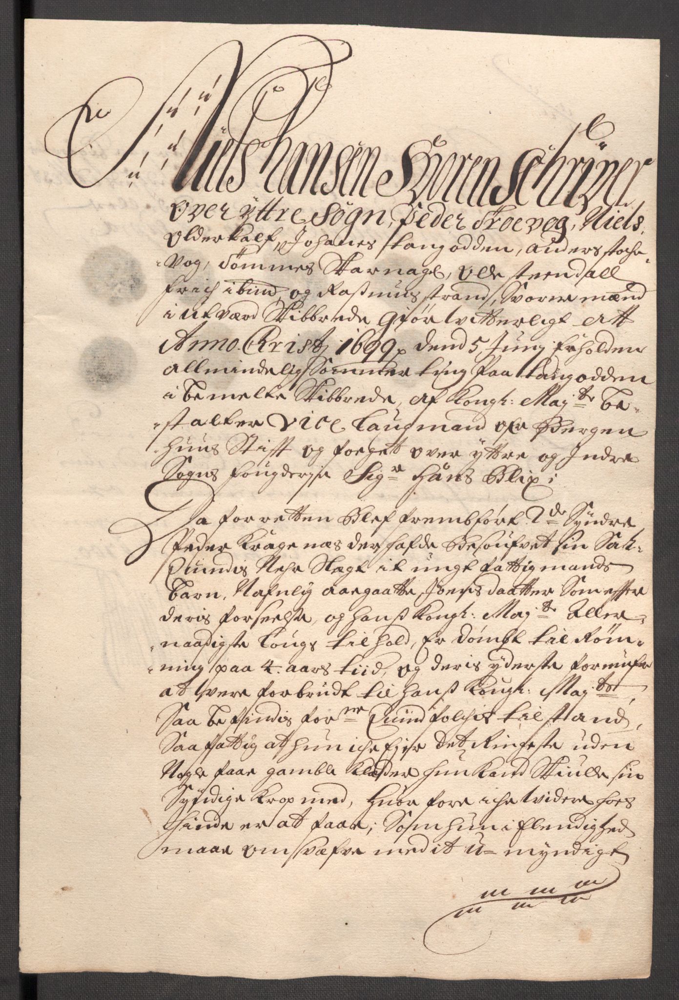 Rentekammeret inntil 1814, Reviderte regnskaper, Fogderegnskap, AV/RA-EA-4092/R52/L3310: Fogderegnskap Sogn, 1698-1699, s. 413