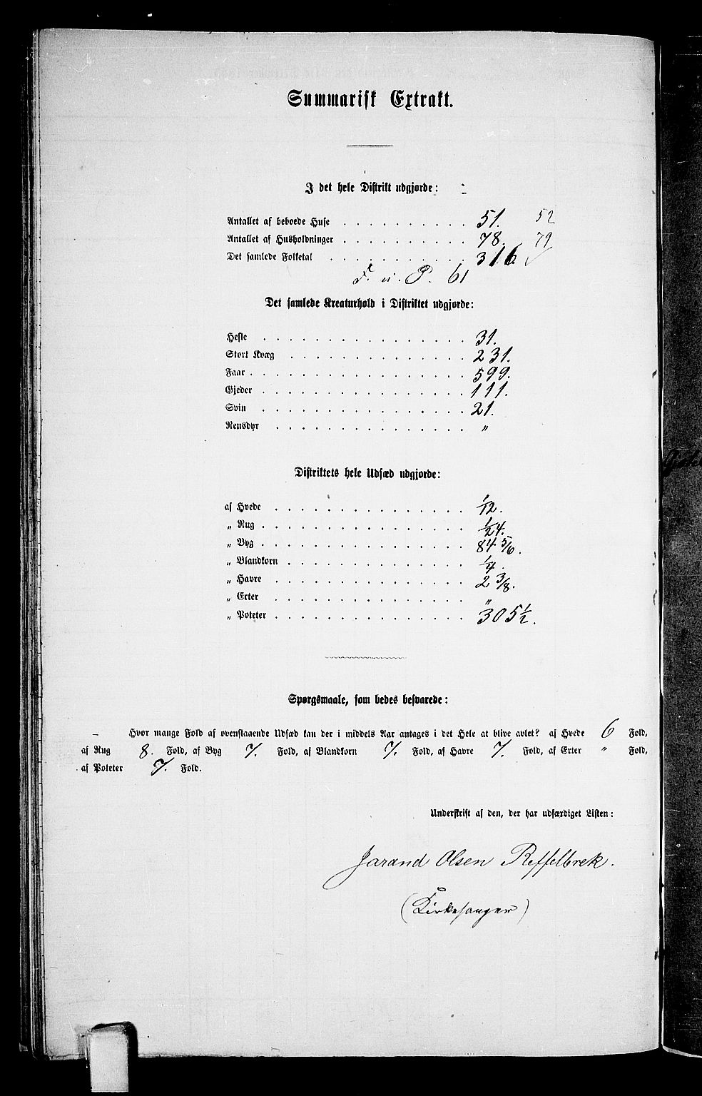 RA, Folketelling 1865 for 0833P Lårdal prestegjeld, 1865, s. 36