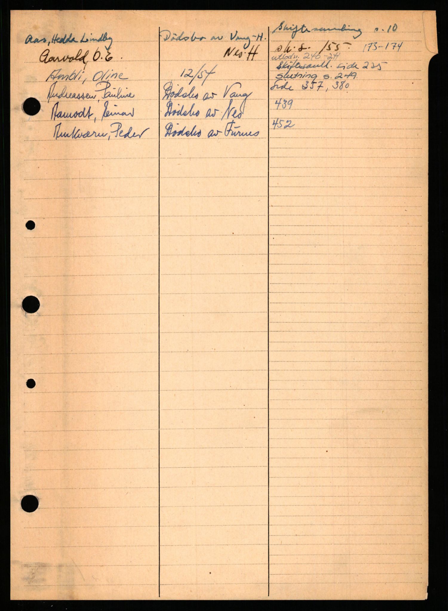 Nord-Hedmark sorenskriveri, SAH/TING-012/J/Jd/L0010: Skifteutlodningsprotokoll, 1952-1957