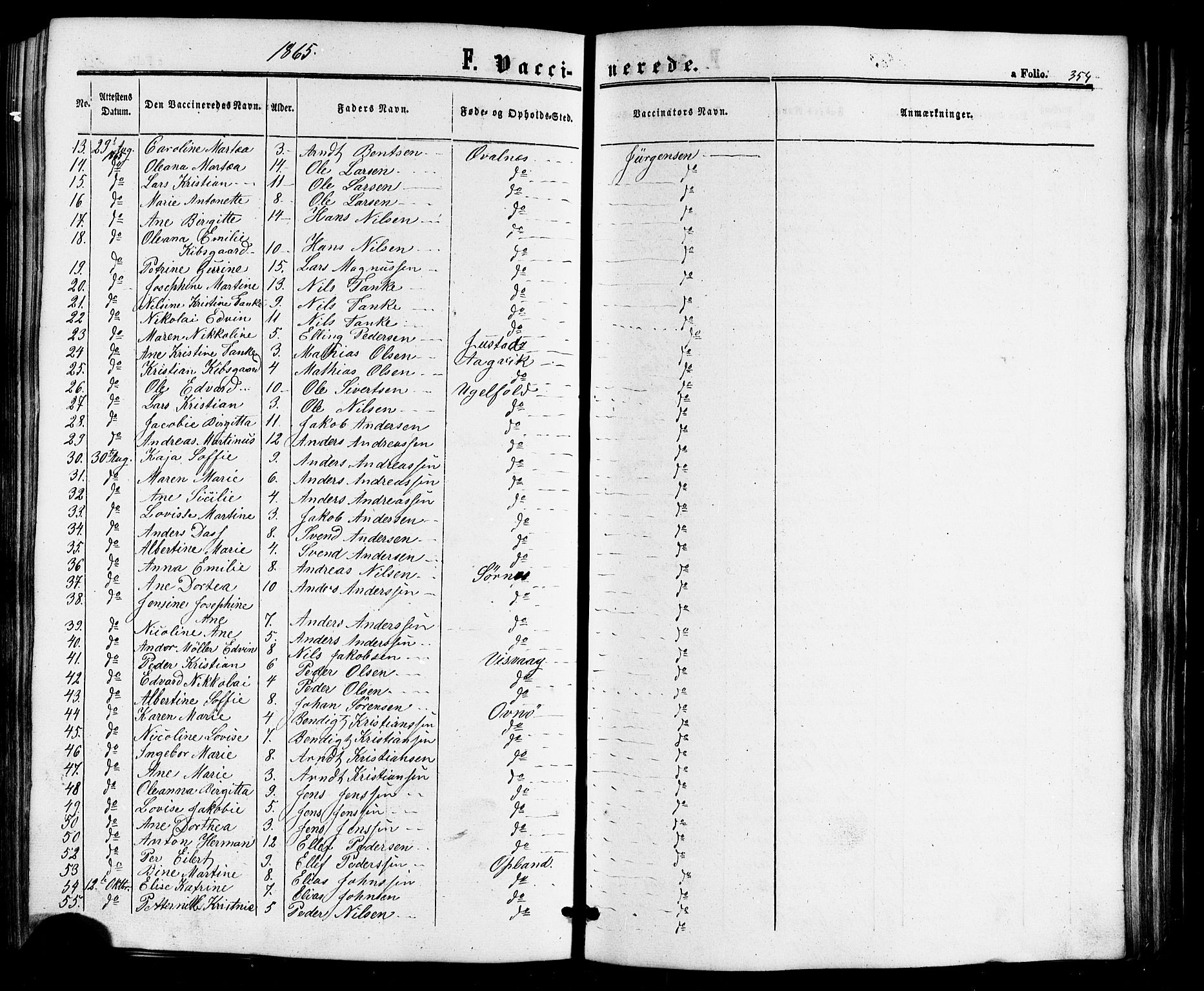 Ministerialprotokoller, klokkerbøker og fødselsregistre - Nordland, AV/SAT-A-1459/817/L0262: Ministerialbok nr. 817A03/ 1, 1862-1877, s. 354