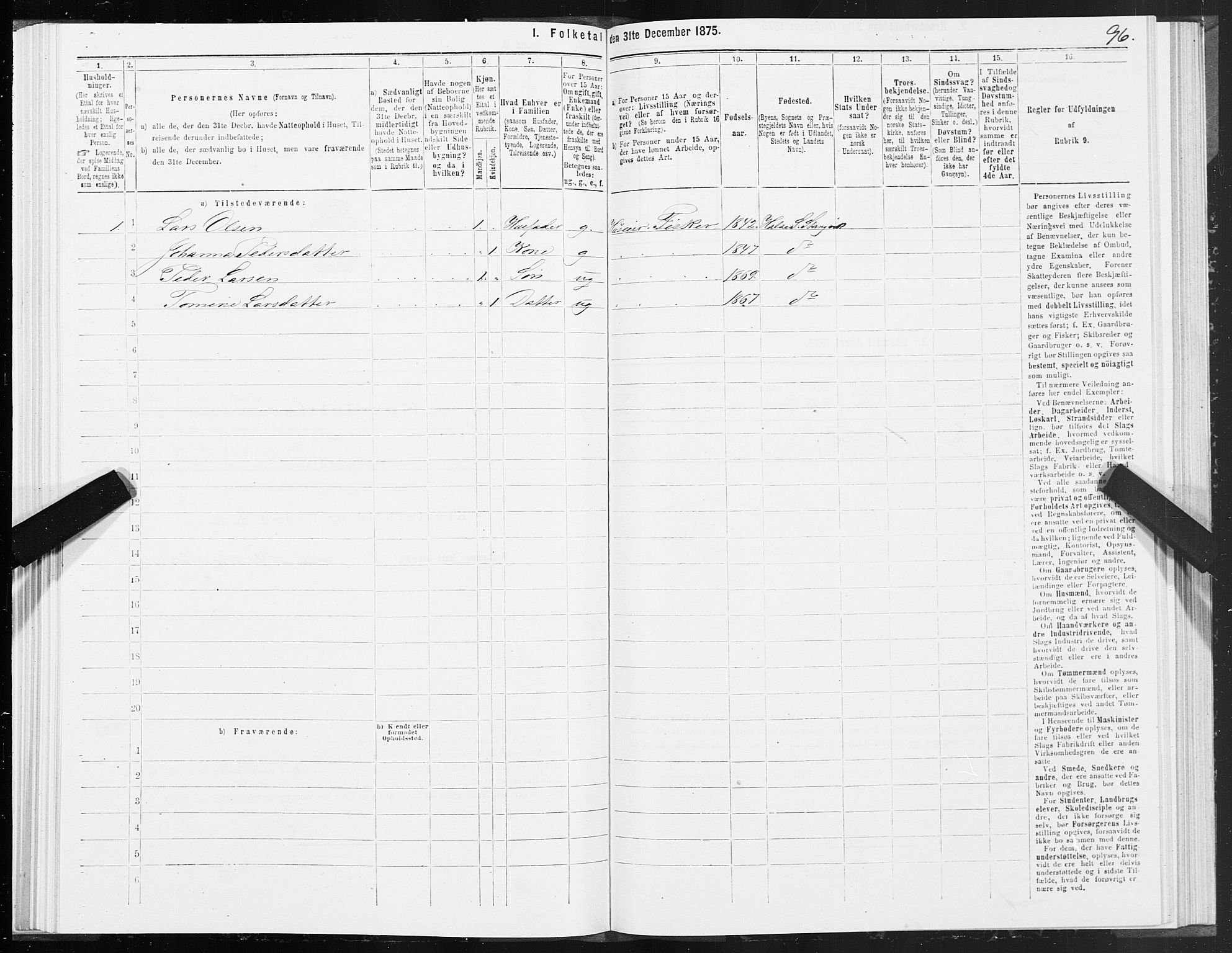 SAT, Folketelling 1875 for 1564P Stangvik prestegjeld, 1875, s. 2096