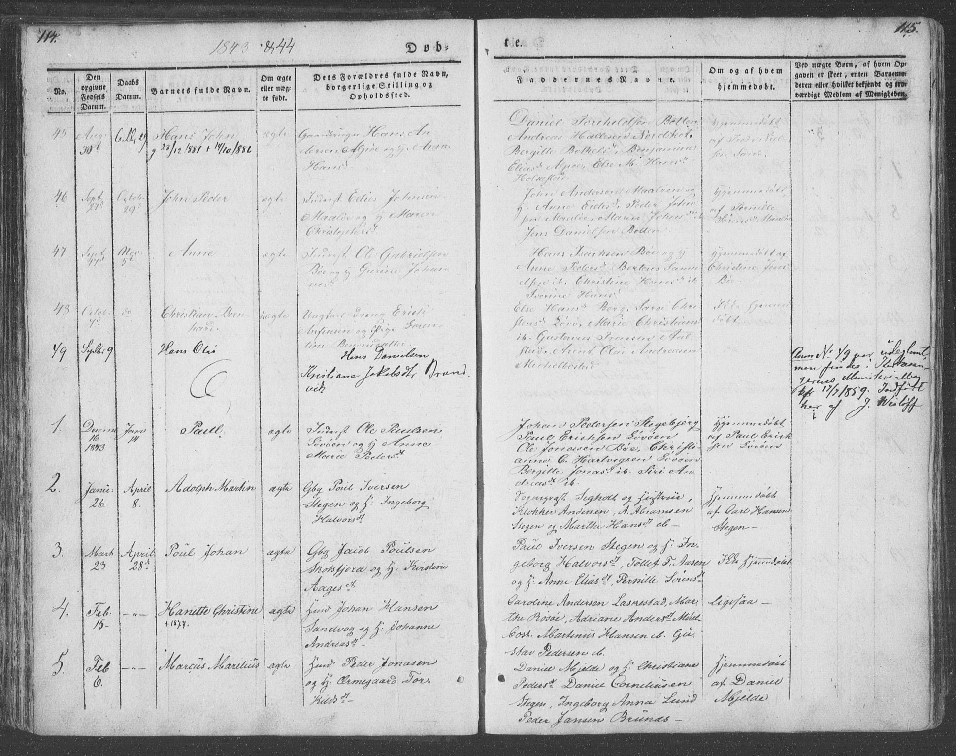 Ministerialprotokoller, klokkerbøker og fødselsregistre - Nordland, SAT/A-1459/855/L0799: Ministerialbok nr. 855A07, 1834-1852, s. 114-115