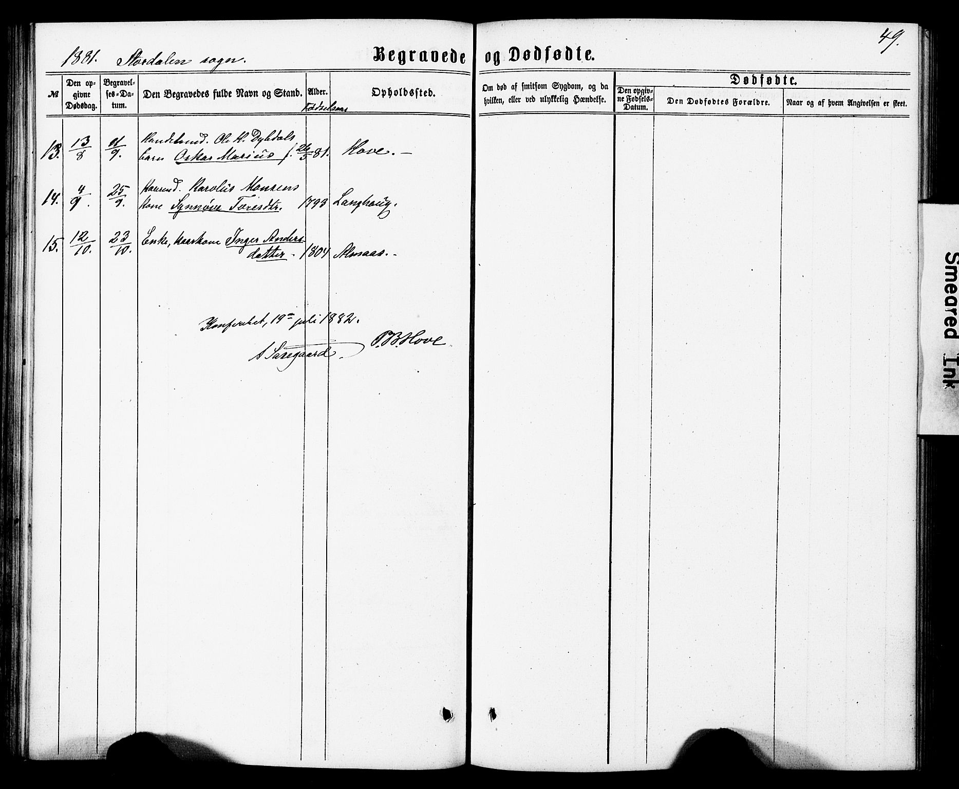 Ministerialprotokoller, klokkerbøker og fødselsregistre - Møre og Romsdal, AV/SAT-A-1454/520/L0282: Ministerialbok nr. 520A11, 1862-1881, s. 49