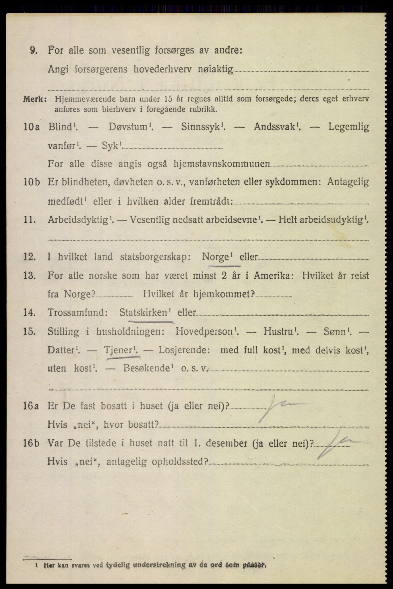 SAH, Folketelling 1920 for 0536 Søndre Land herred, 1920, s. 2186