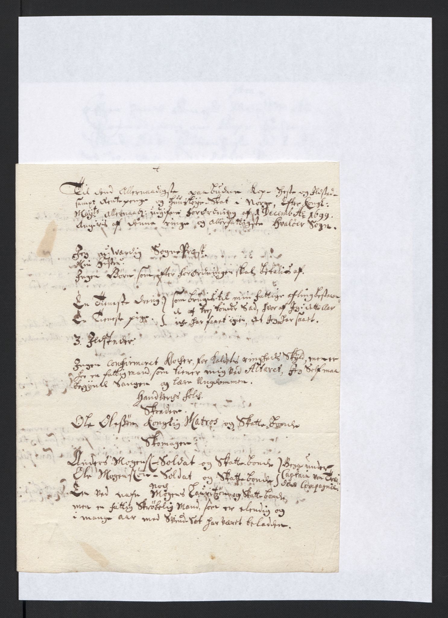 Rentekammeret inntil 1814, Reviderte regnskaper, Fogderegnskap, AV/RA-EA-4092/R04/L0128: Fogderegnskap Moss, Onsøy, Tune, Veme og Åbygge, 1699, s. 255