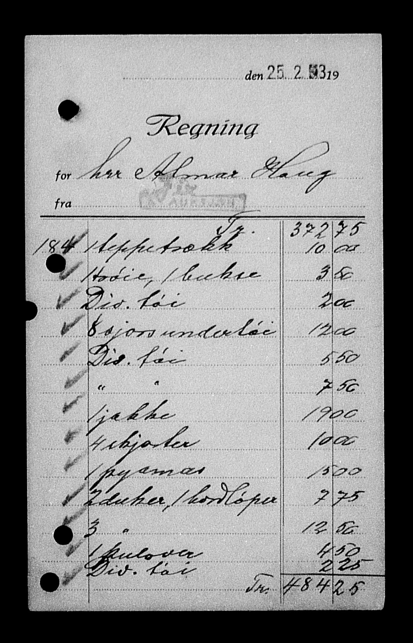 Justisdepartementet, Tilbakeføringskontoret for inndratte formuer, RA/S-1564/H/Hc/Hcc/L0953: --, 1945-1947, s. 67