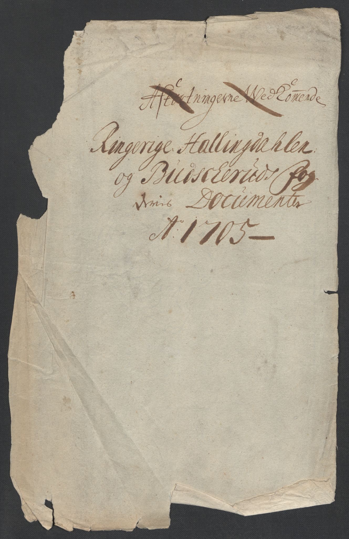 Rentekammeret inntil 1814, Reviderte regnskaper, Fogderegnskap, AV/RA-EA-4092/R22/L1464: Fogderegnskap Ringerike, Hallingdal og Buskerud, 1705, s. 20