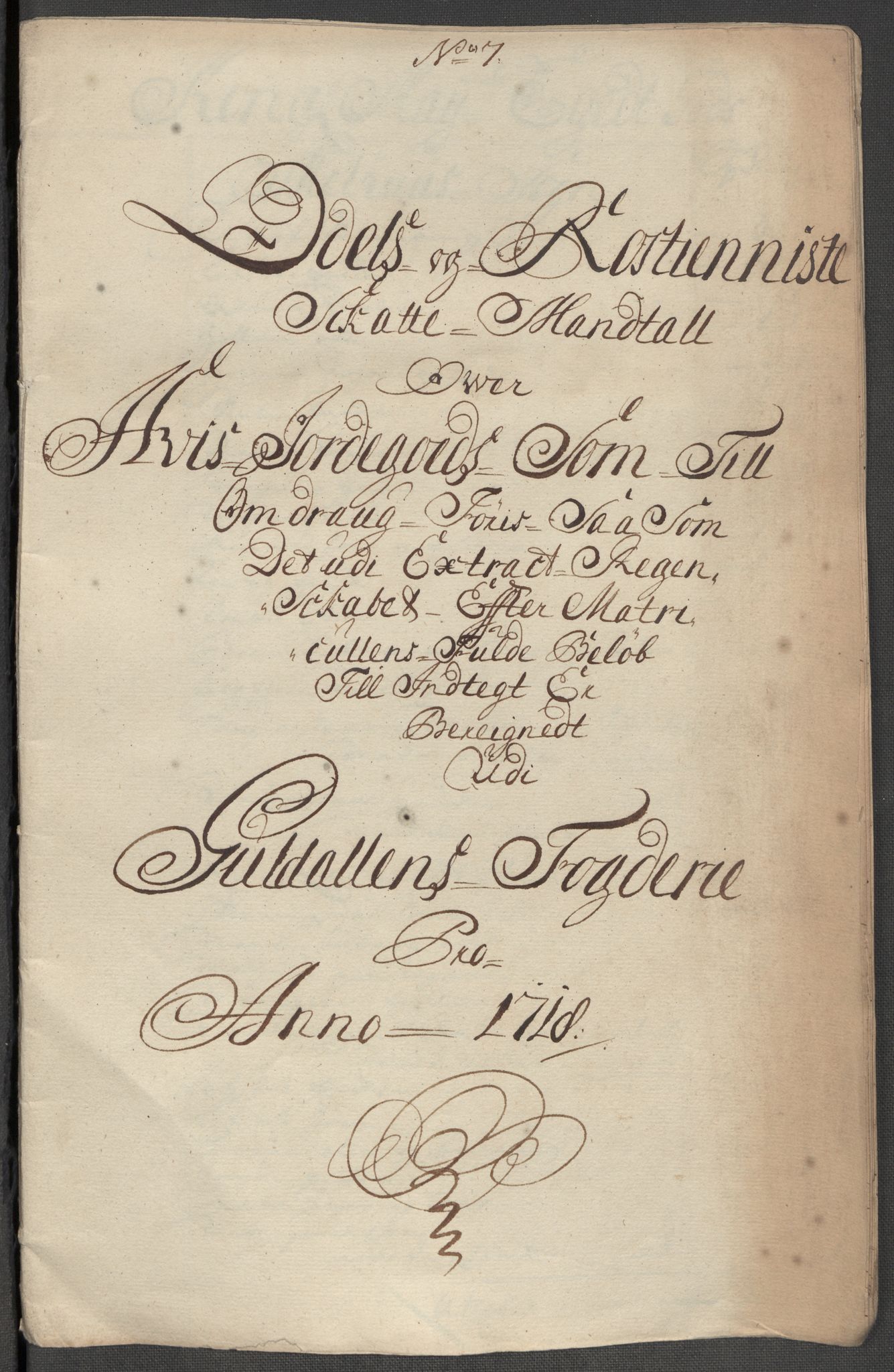 Rentekammeret inntil 1814, Reviderte regnskaper, Fogderegnskap, AV/RA-EA-4092/R60/L3972: Fogderegnskap Orkdal og Gauldal, 1718, s. 283