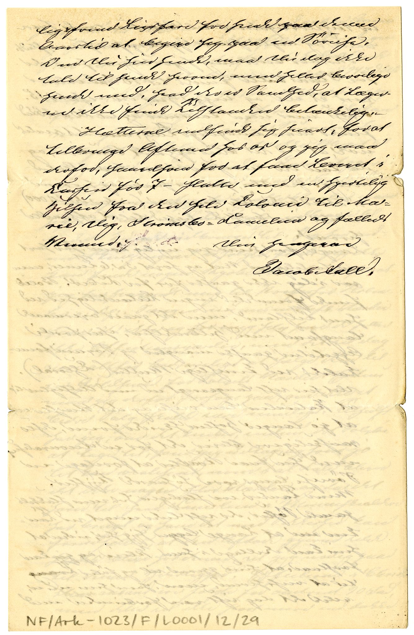 Diderik Maria Aalls brevsamling, NF/Ark-1023/F/L0001: D.M. Aalls brevsamling. A - B, 1738-1889, s. 151