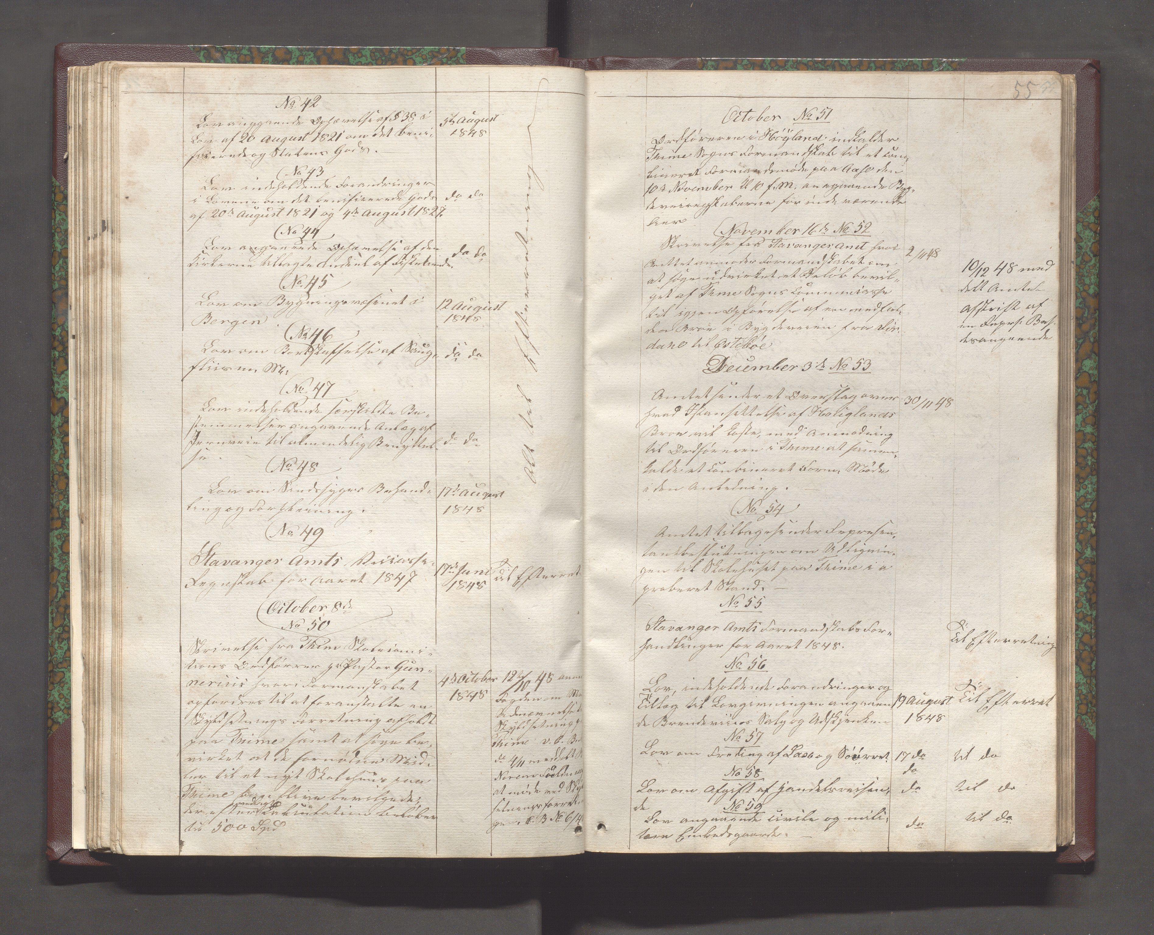 Time kommune - Formannskapet, IKAR/K-100592/C/Ca/L0001: Journal, 1837-1894, s. 55