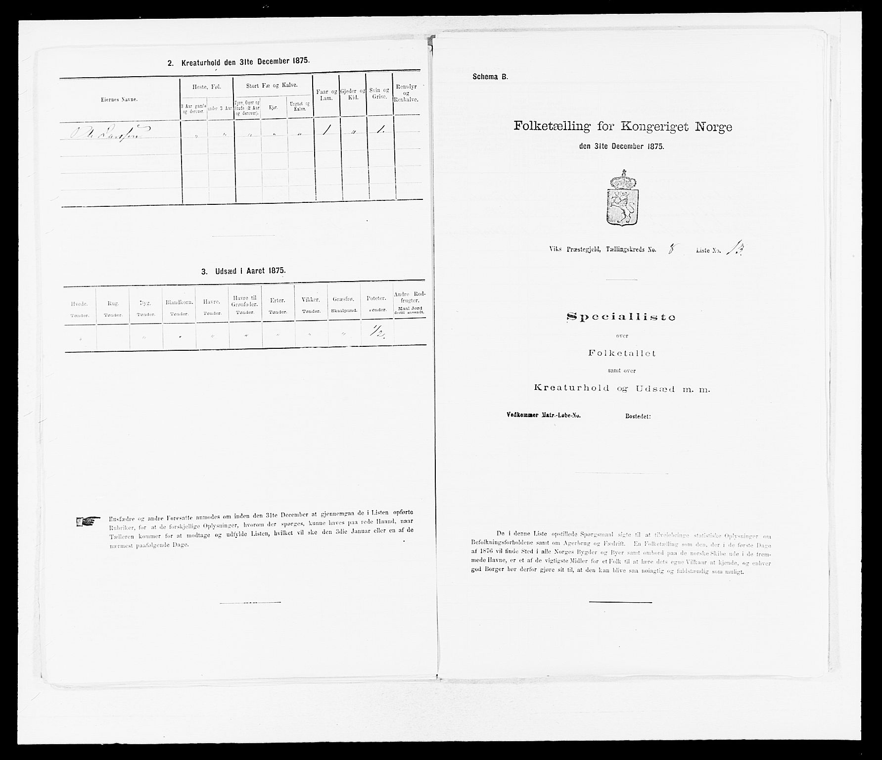 SAB, Folketelling 1875 for 1417P Vik prestegjeld, 1875, s. 951