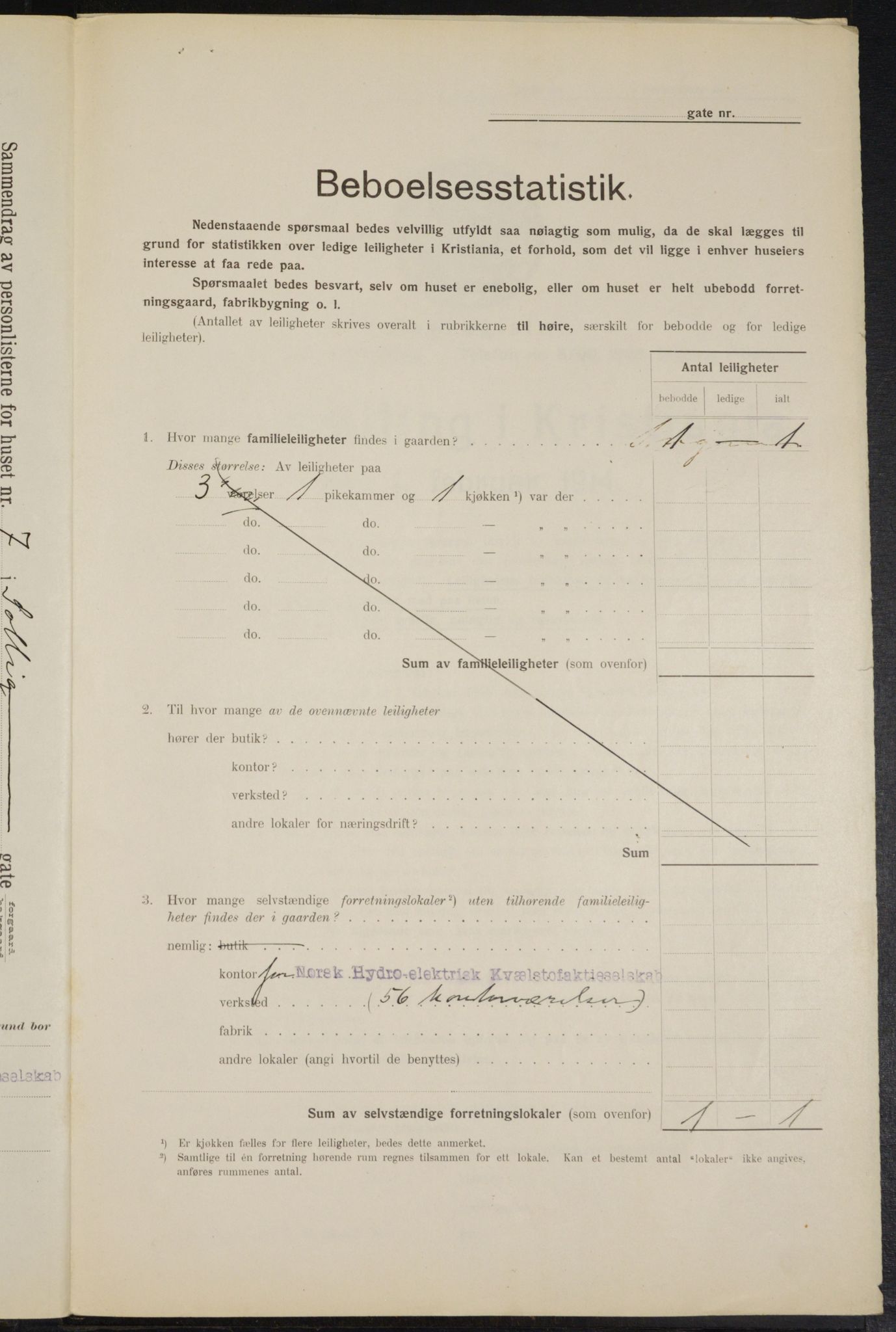 OBA, Kommunal folketelling 1.2.1914 for Kristiania, 1914, s. 99554