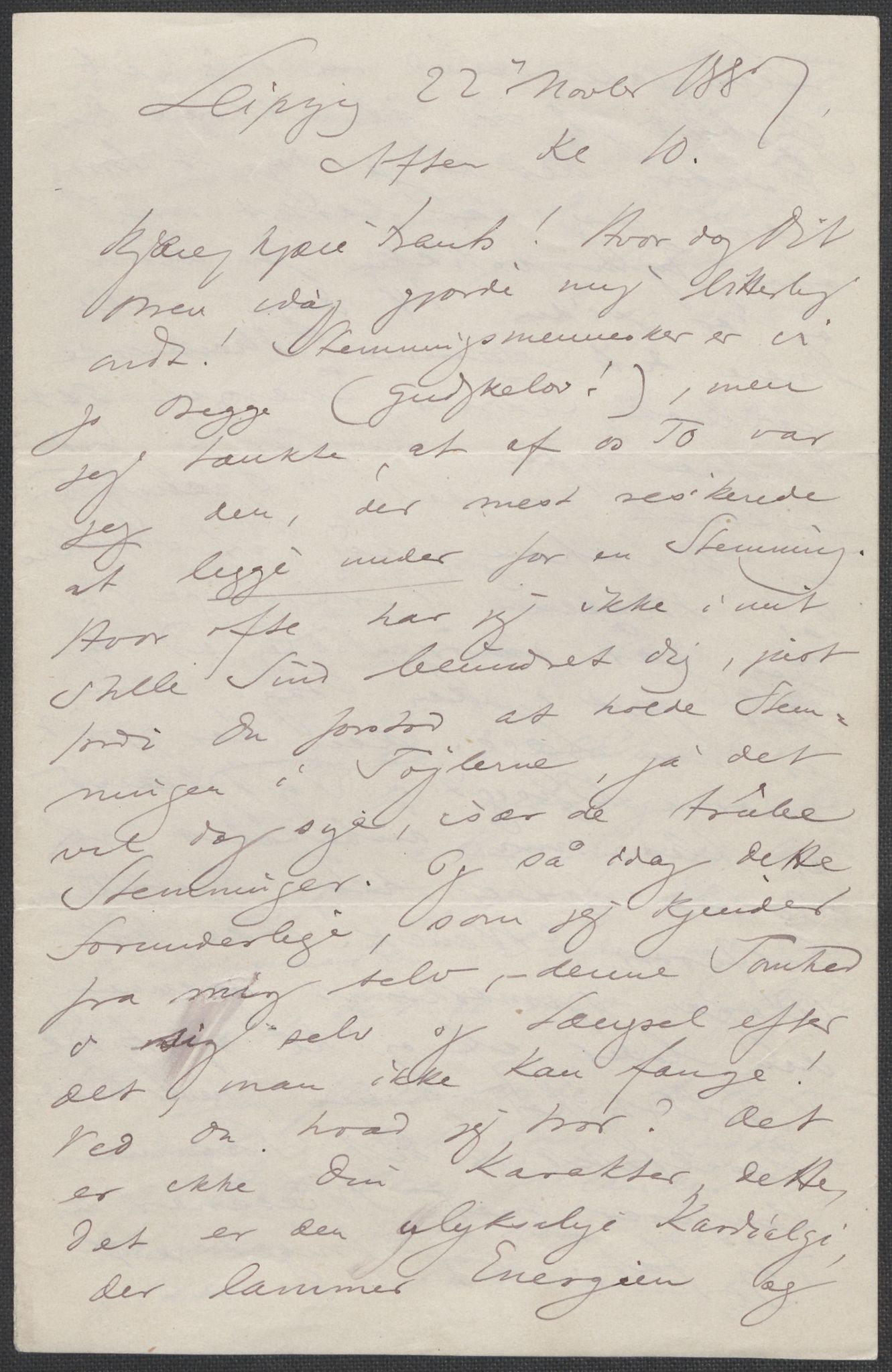 Beyer, Frants, RA/PA-0132/F/L0001: Brev fra Edvard Grieg til Frantz Beyer og "En del optegnelser som kan tjene til kommentar til brevene" av Marie Beyer, 1872-1907, s. 223