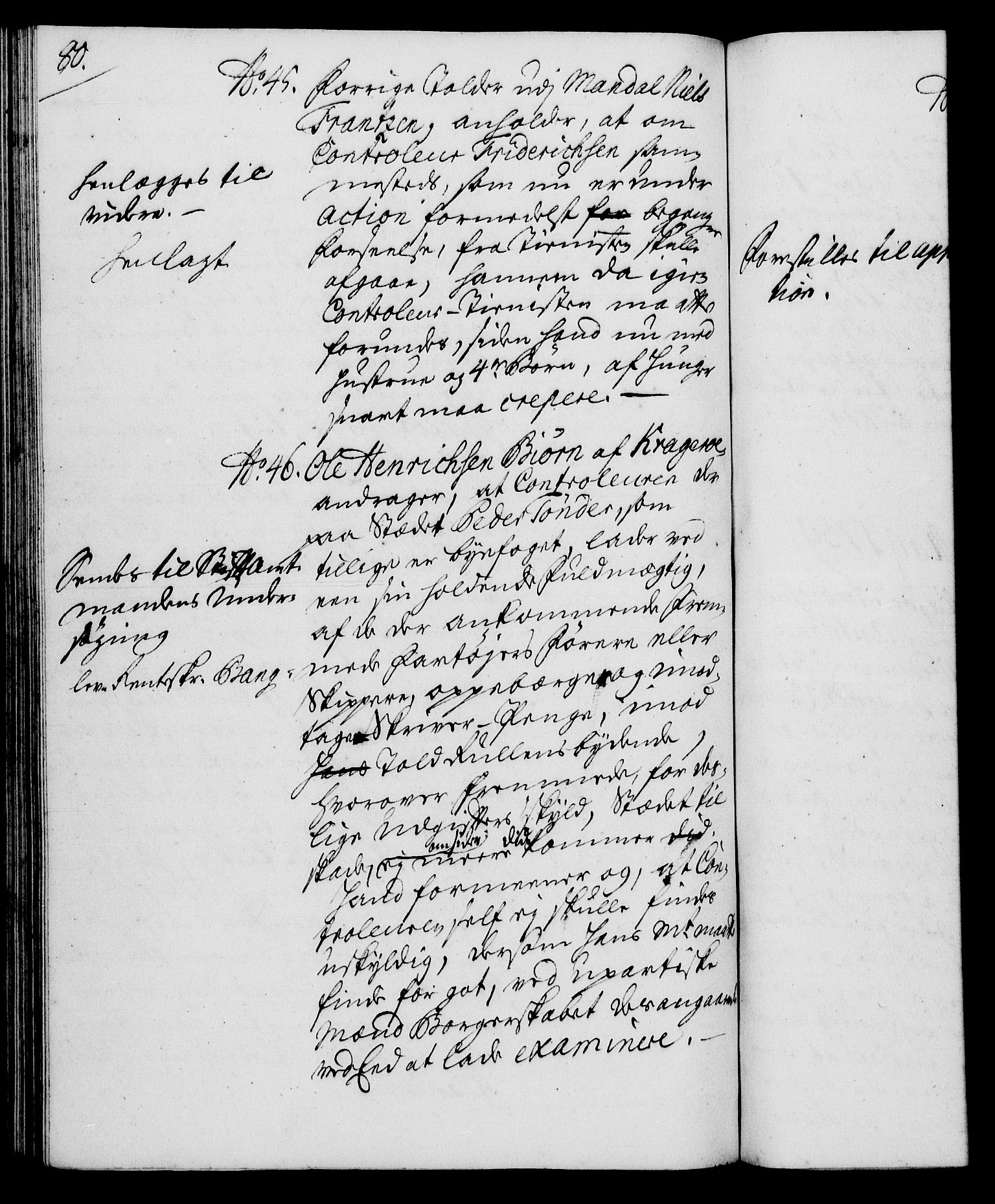 Rentekammeret, Kammerkanselliet, RA/EA-3111/G/Gh/Gha/L0021: Norsk ekstraktmemorialprotokoll (merket RK 53.66), 1739, s. 80