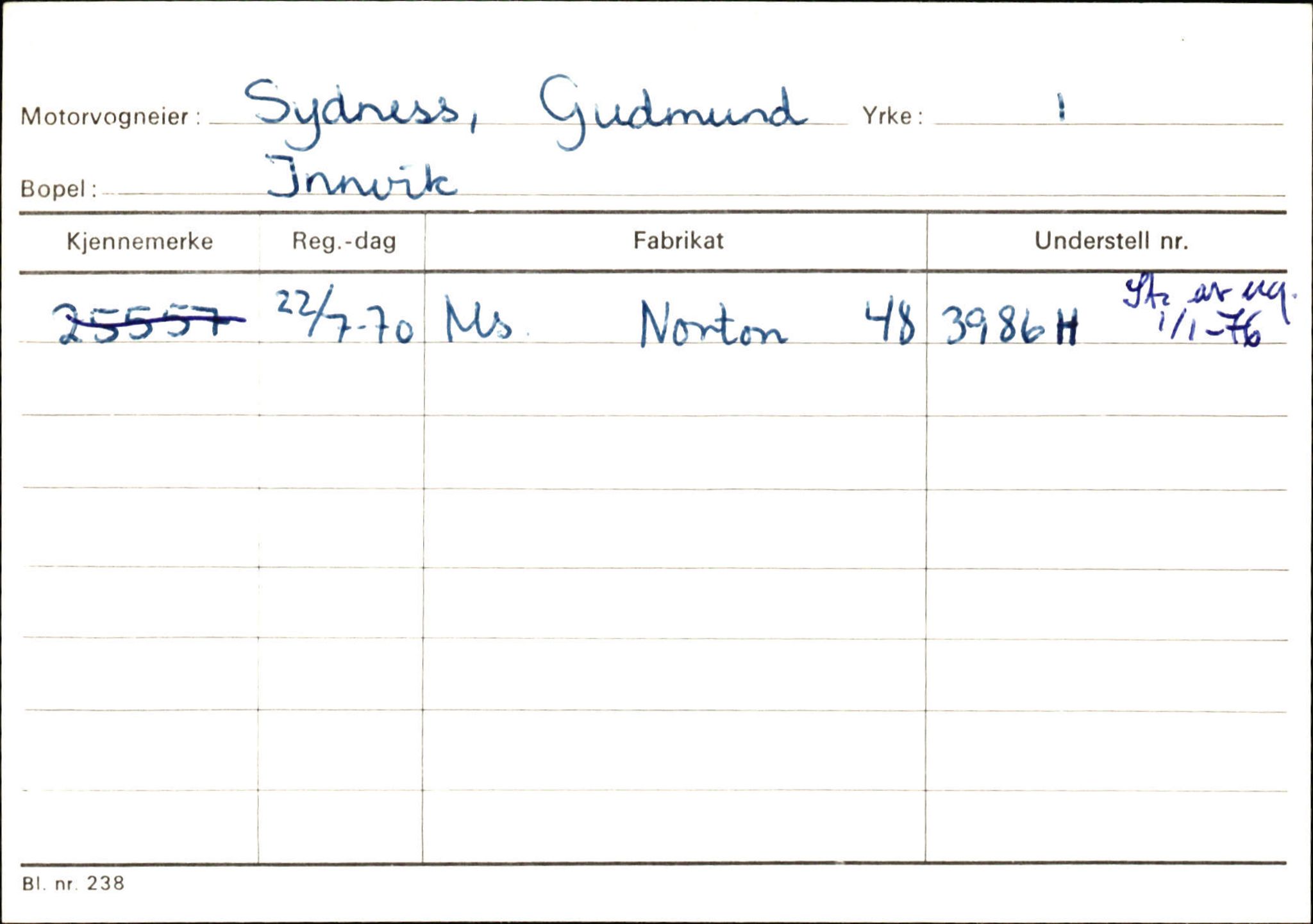 Statens vegvesen, Sogn og Fjordane vegkontor, AV/SAB-A-5301/4/F/L0131: Eigarregister Høyanger P-Å. Stryn S-Å, 1945-1975, s. 1735