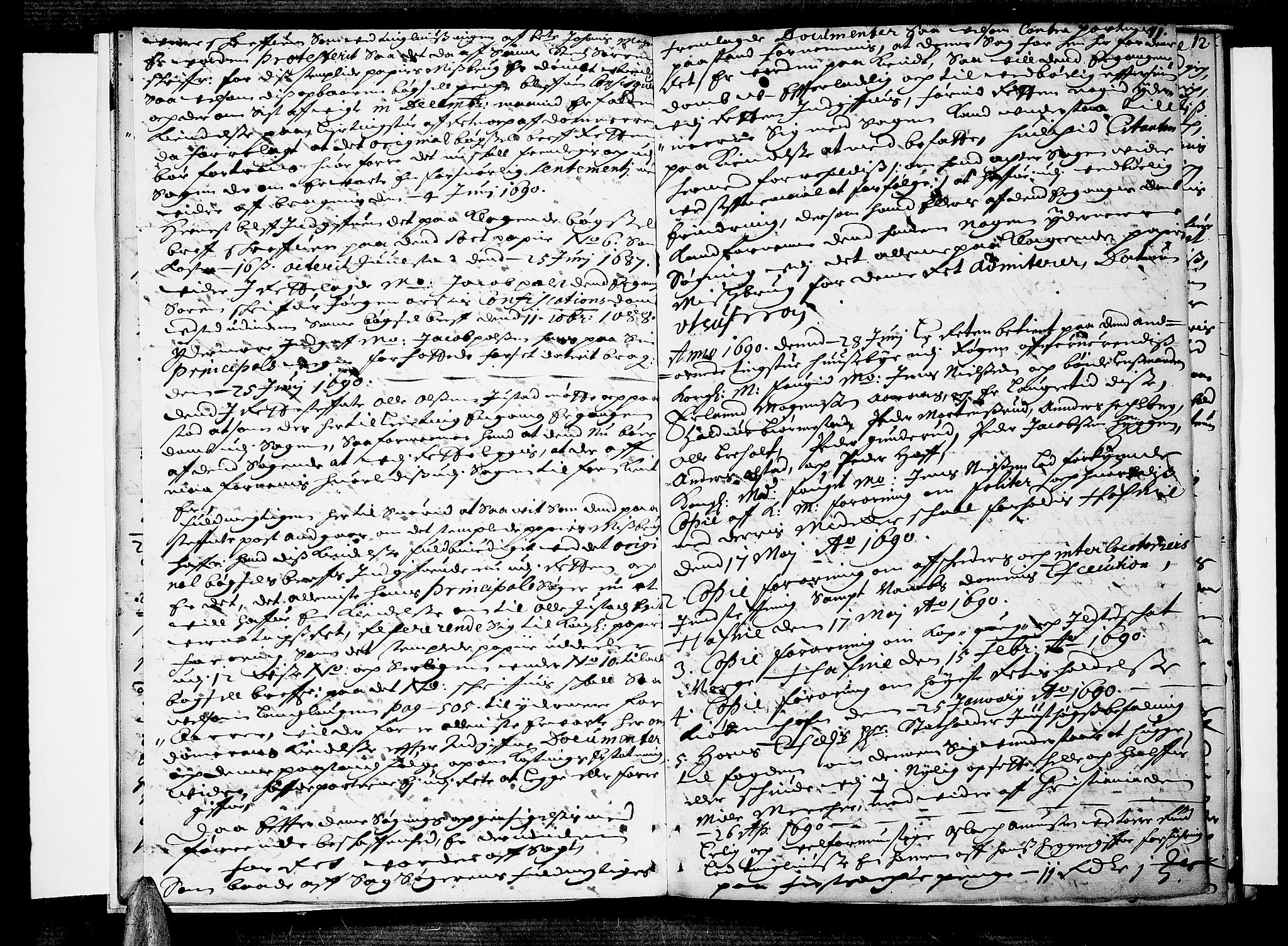 Lier, Røyken og Hurum sorenskriveri, SAKO/A-89/F/Fa/L0031: Tingbok, 1690, s. 11
