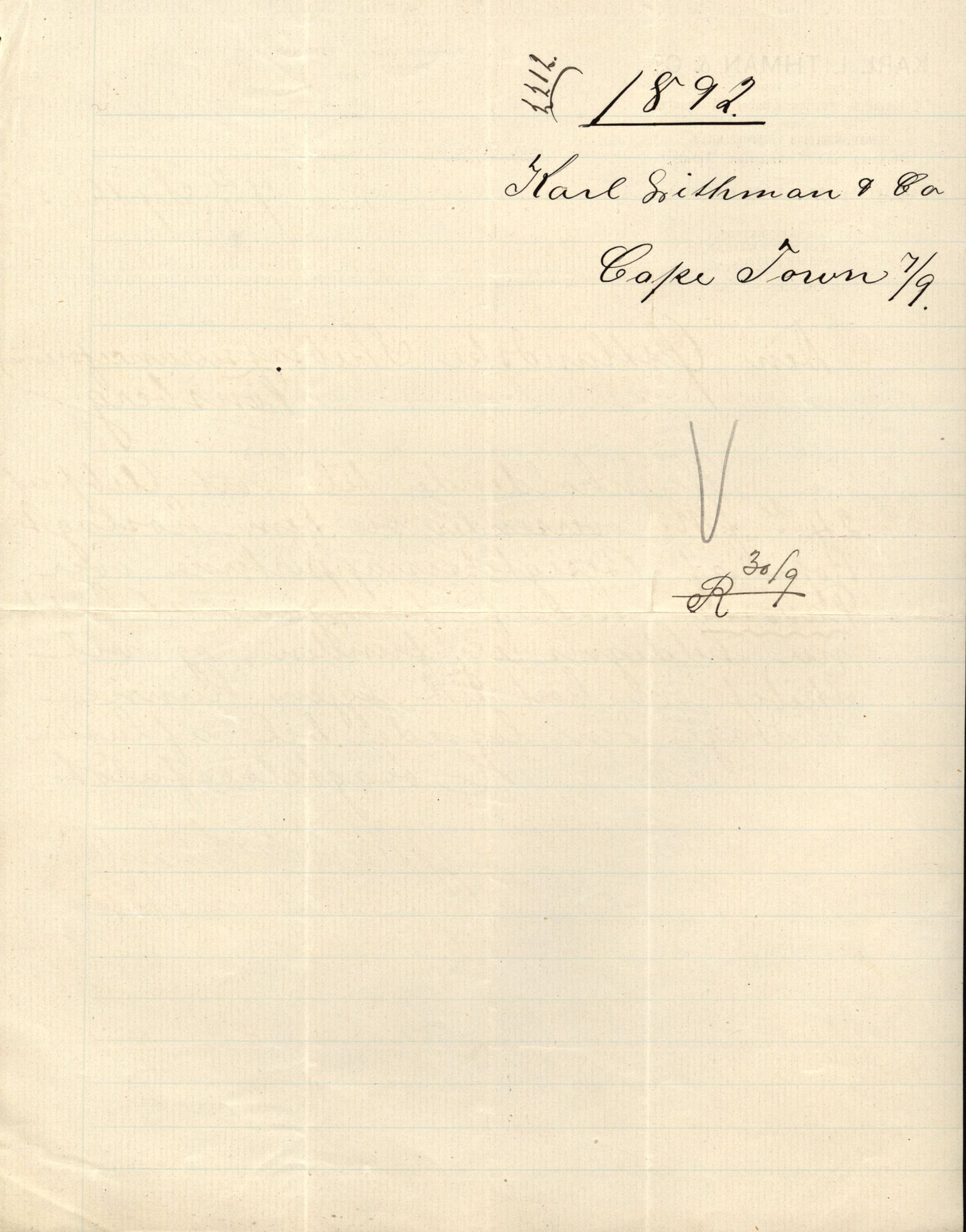 Pa 63 - Østlandske skibsassuranceforening, VEMU/A-1079/G/Ga/L0028/0002: Havaridokumenter / Marie, Favorit, Tabor, Sylphiden, Berthel, America, 1892, s. 27