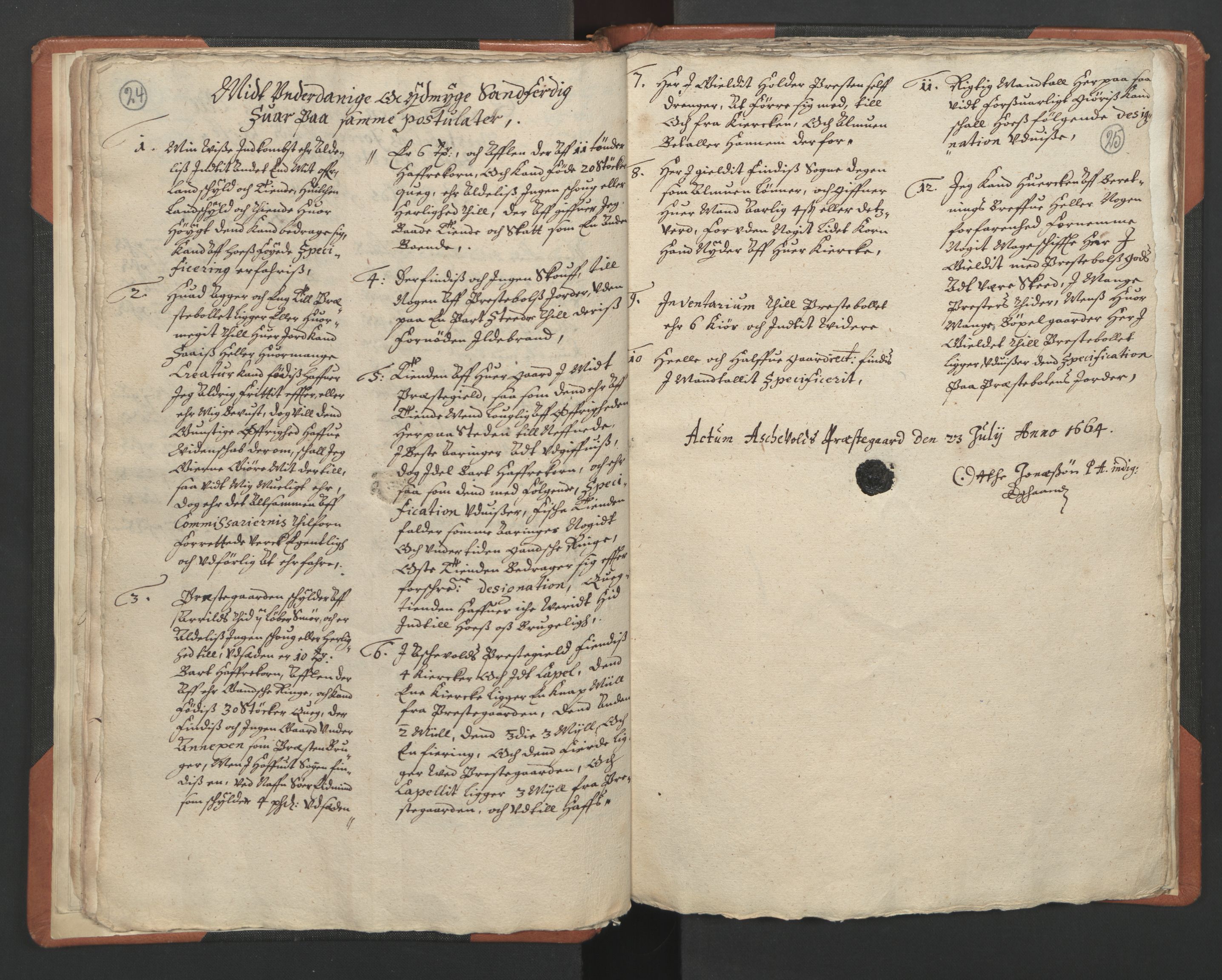 RA, Sogneprestenes manntall 1664-1666, nr. 24: Sunnfjord prosti, 1664-1666, s. 24-25