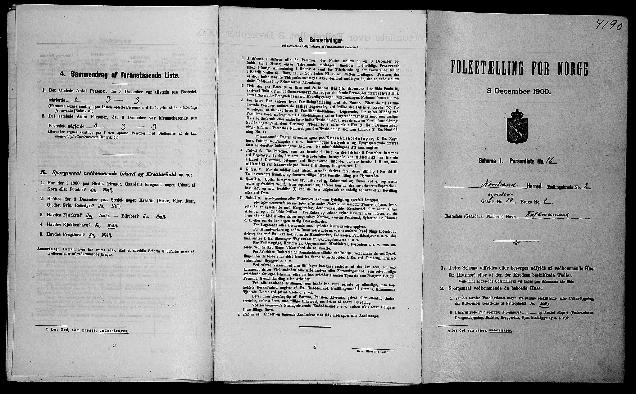 SAST, Folketelling 1900 for 1139 Nedstrand herred, 1900, s. 134