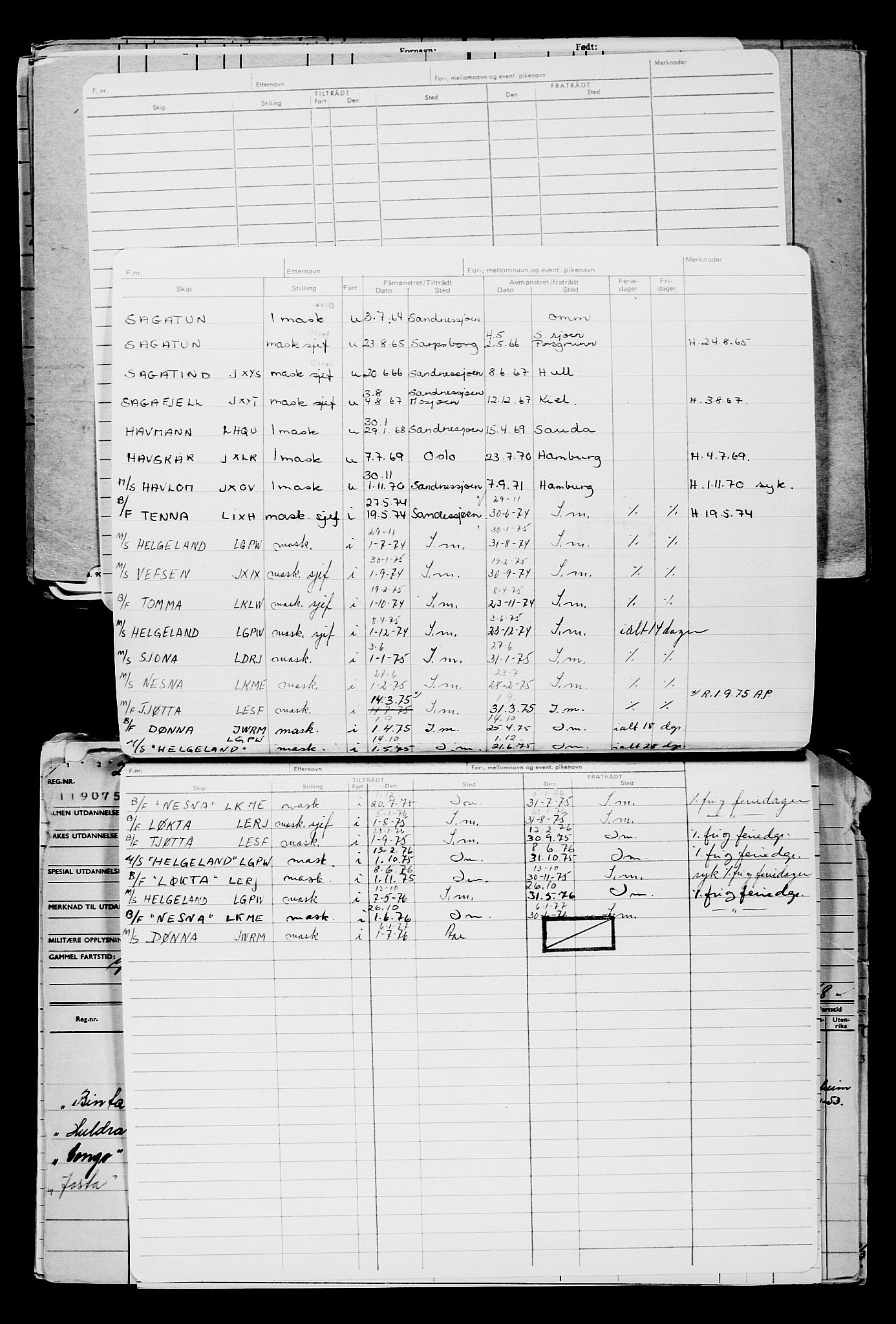 Direktoratet for sjømenn, AV/RA-S-3545/G/Gb/L0168: Hovedkort, 1919, s. 288