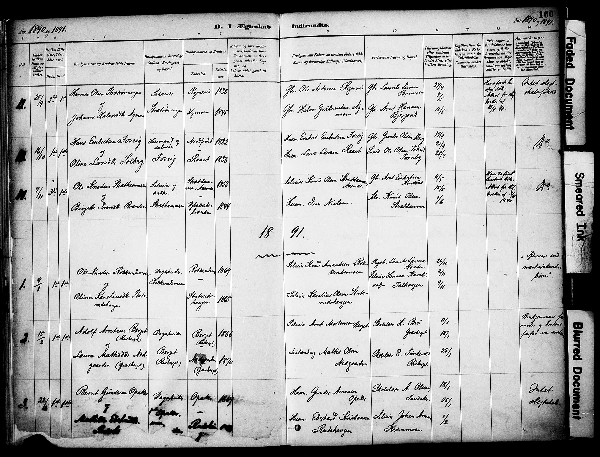 Våler prestekontor, Hedmark, AV/SAH-PREST-040/H/Ha/Haa/L0005: Ministerialbok nr. 5, 1887-1905, s. 160