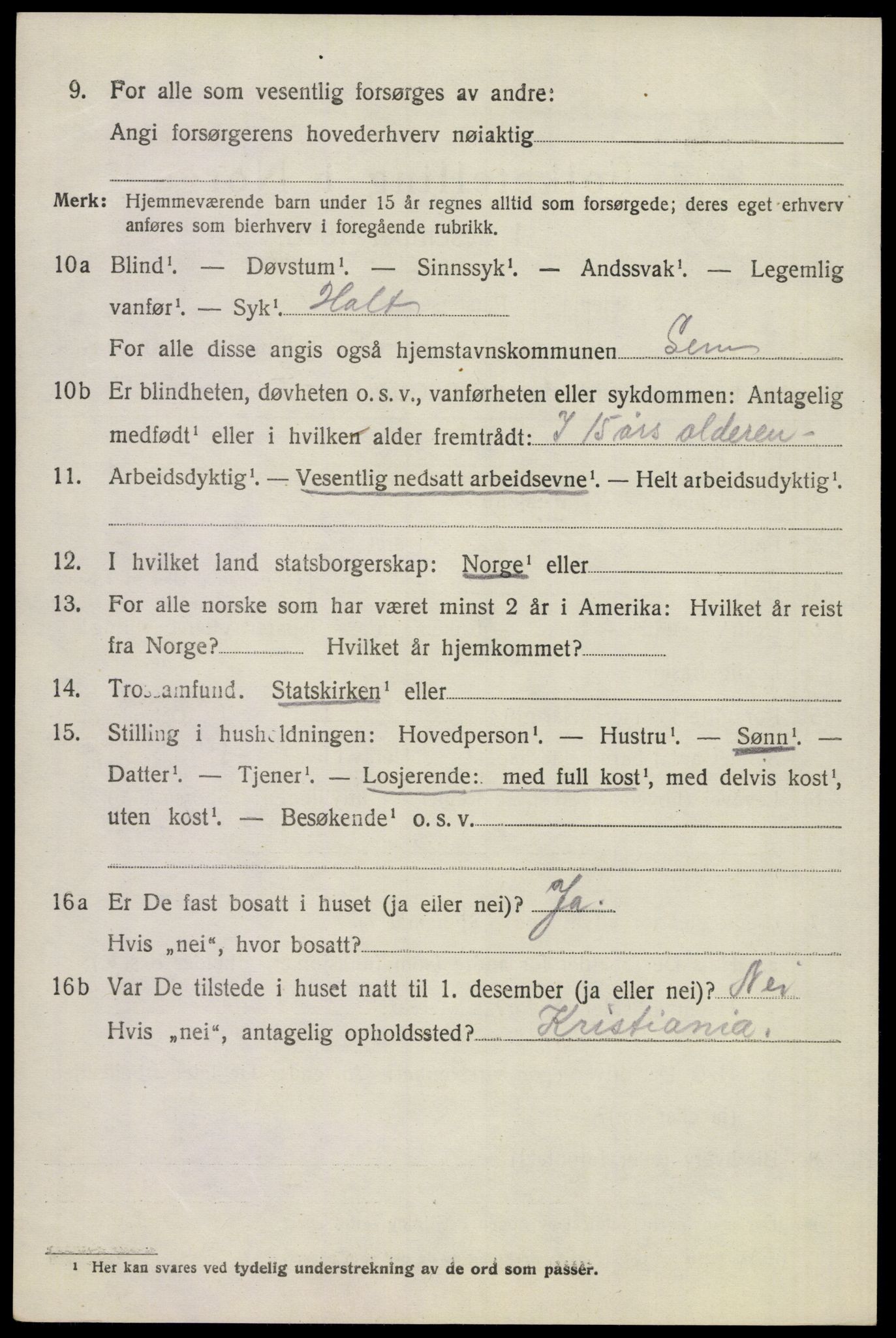 SAKO, Folketelling 1920 for 0721 Sem herred, 1920, s. 7312