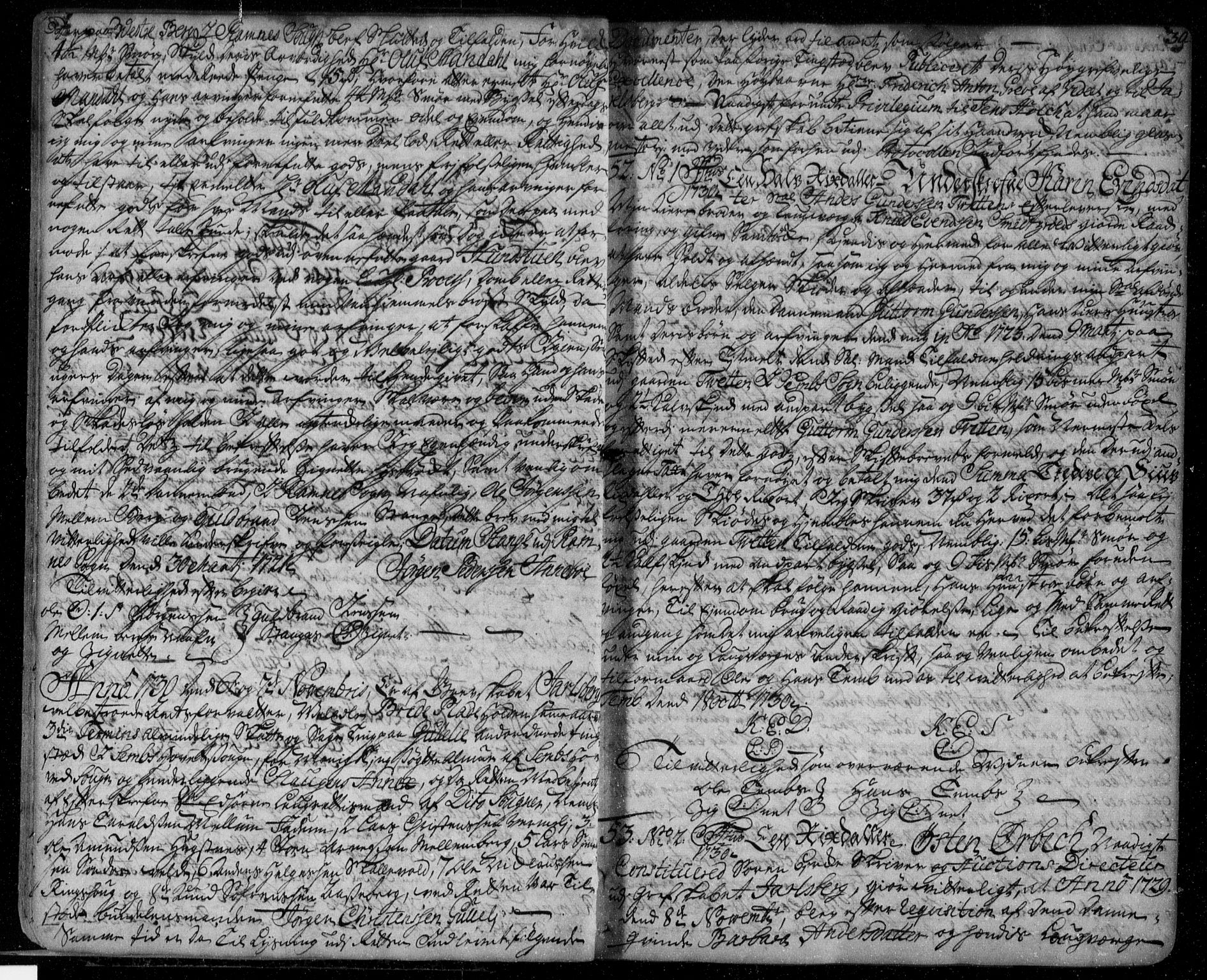 Søndre Jarlsberg sorenskriveri, SAKO/A-129/G/Ga/Gaa/L0001: Pantebok nr. I 1, 1730-1735, s. 29b-30a