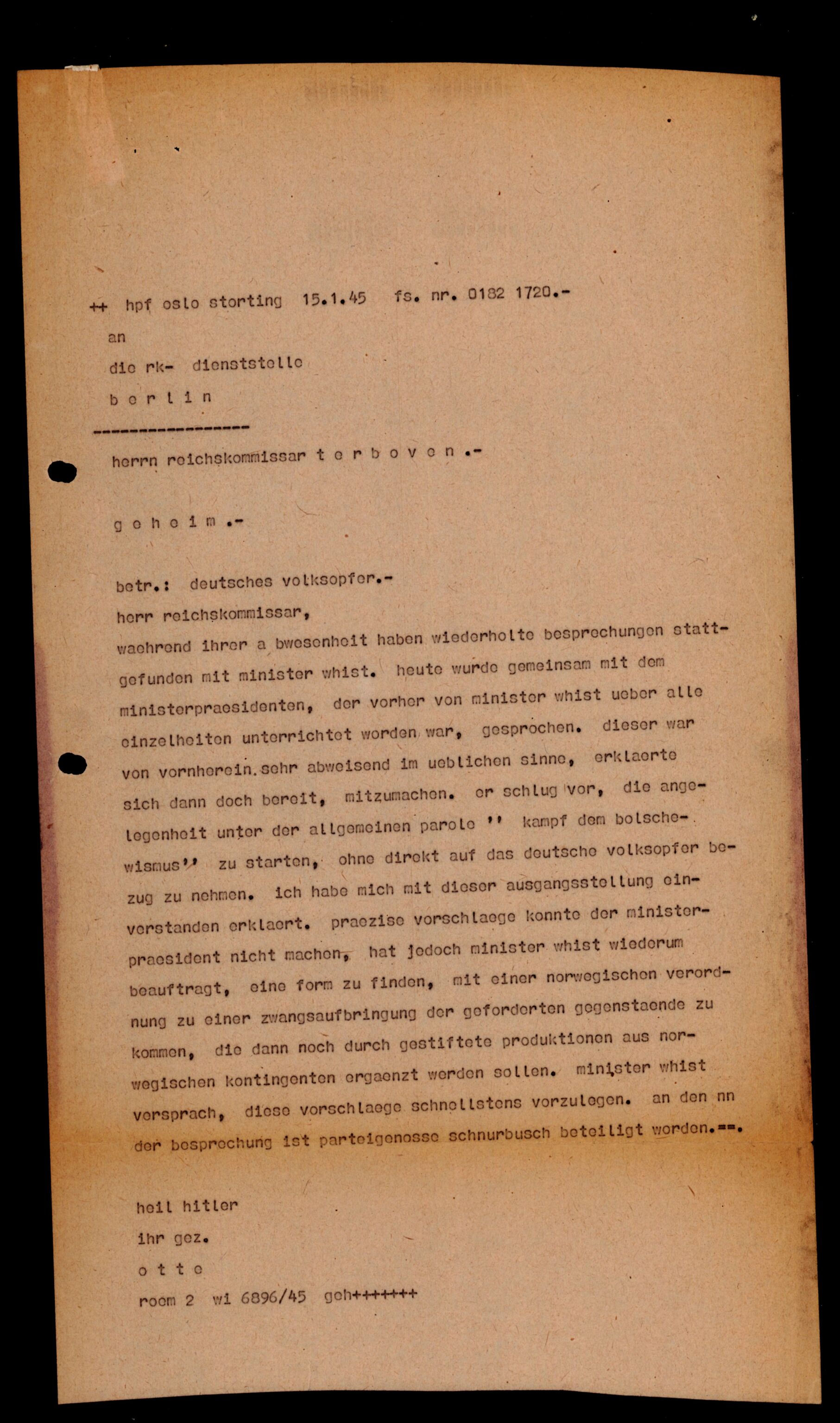 Forsvarets Overkommando. 2 kontor. Arkiv 11.4. Spredte tyske arkivsaker, AV/RA-RAFA-7031/D/Dar/Darb/L0012: Reichskommissariat - Hauptabteilung Volkswirtschaft, 1940-1945, s. 776