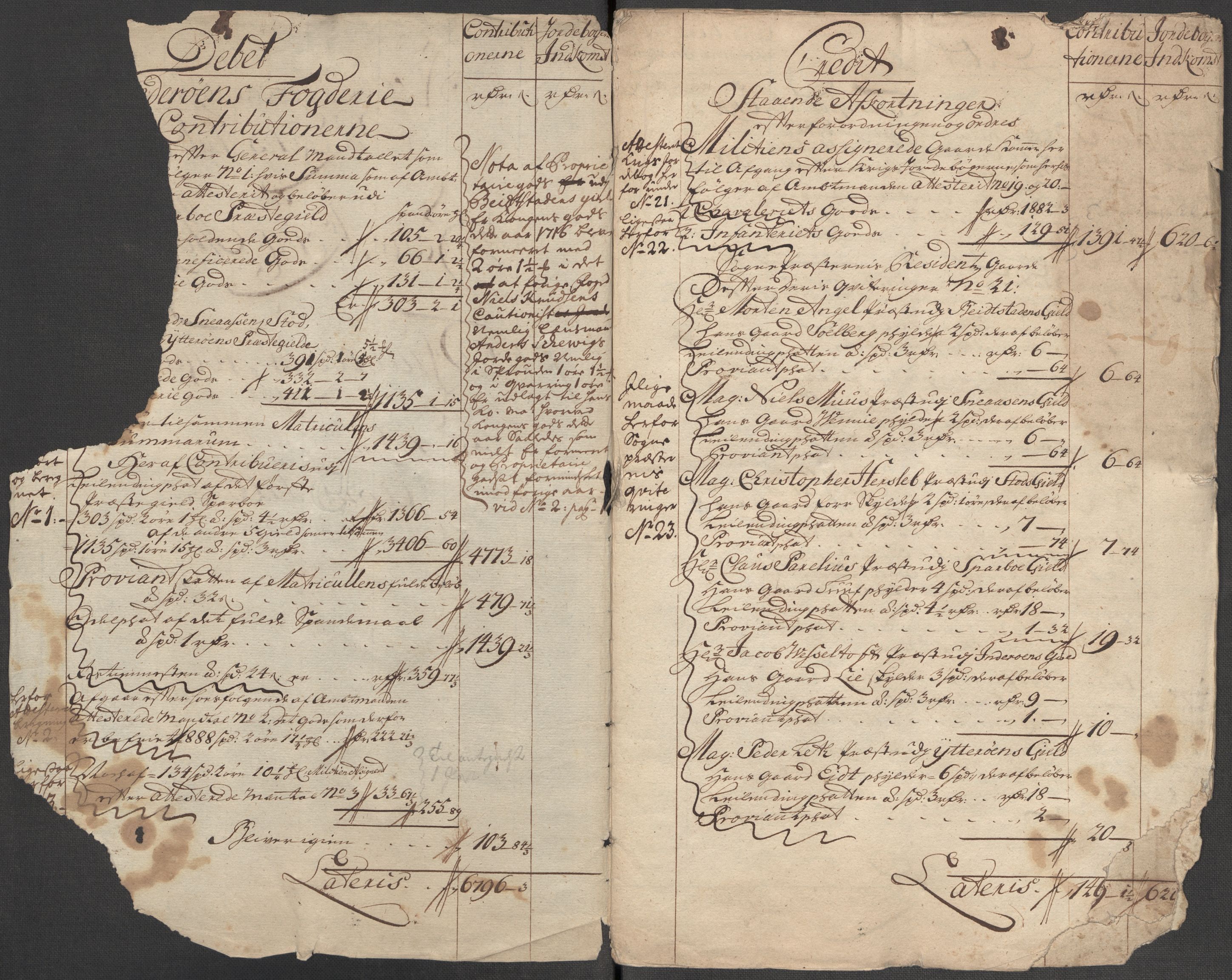 Rentekammeret inntil 1814, Reviderte regnskaper, Fogderegnskap, AV/RA-EA-4092/R63/L4324: Fogderegnskap Inderøy, 1716, s. 4