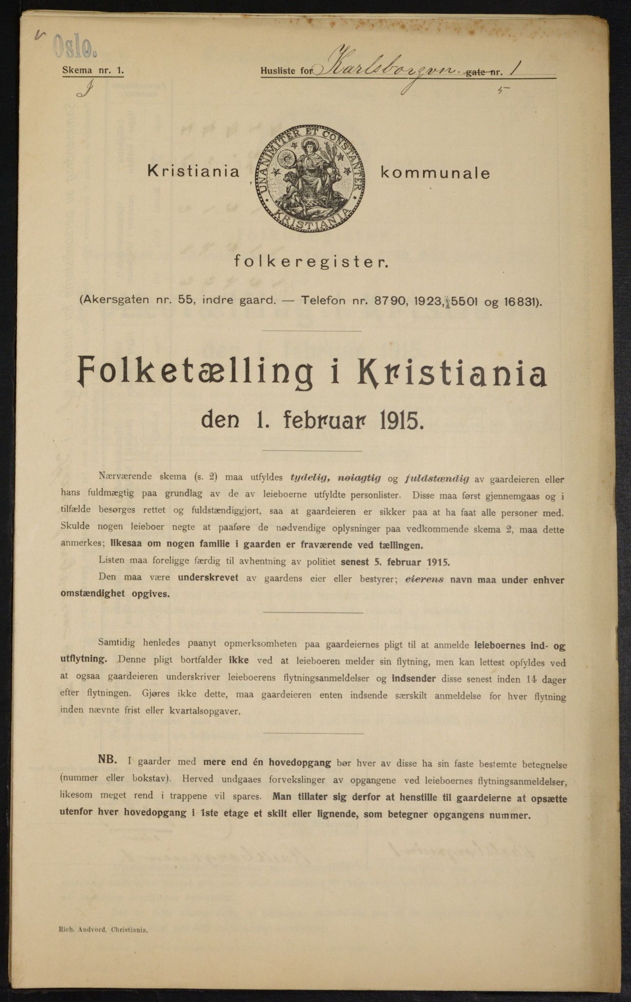 OBA, Kommunal folketelling 1.2.1915 for Kristiania, 1915, s. 48430