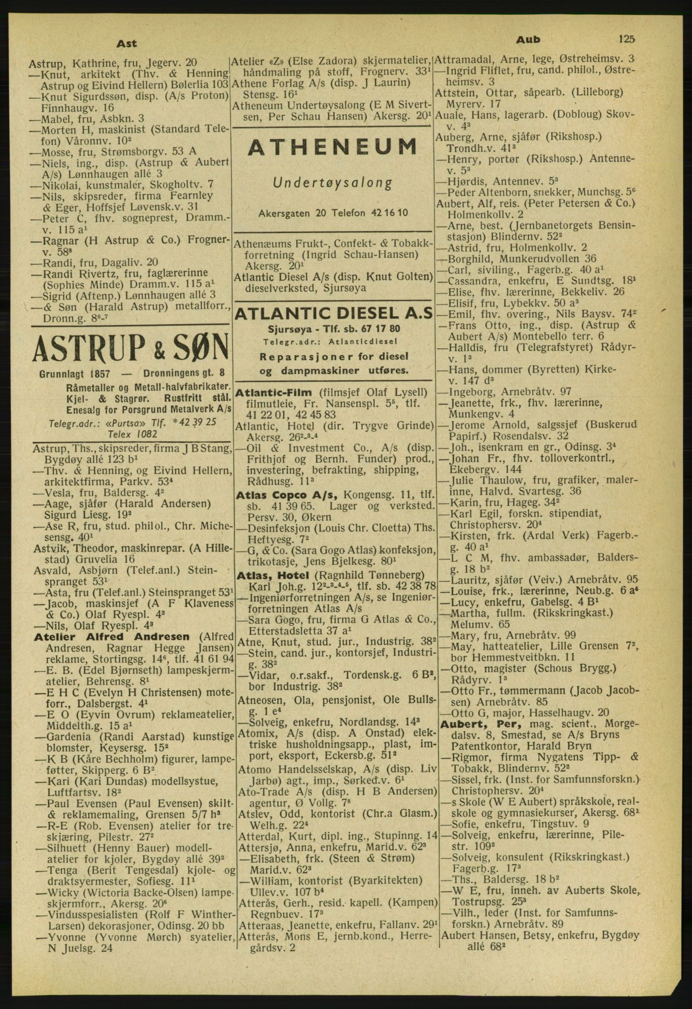 Kristiania/Oslo adressebok, PUBL/-, 1959-1960, s. 125