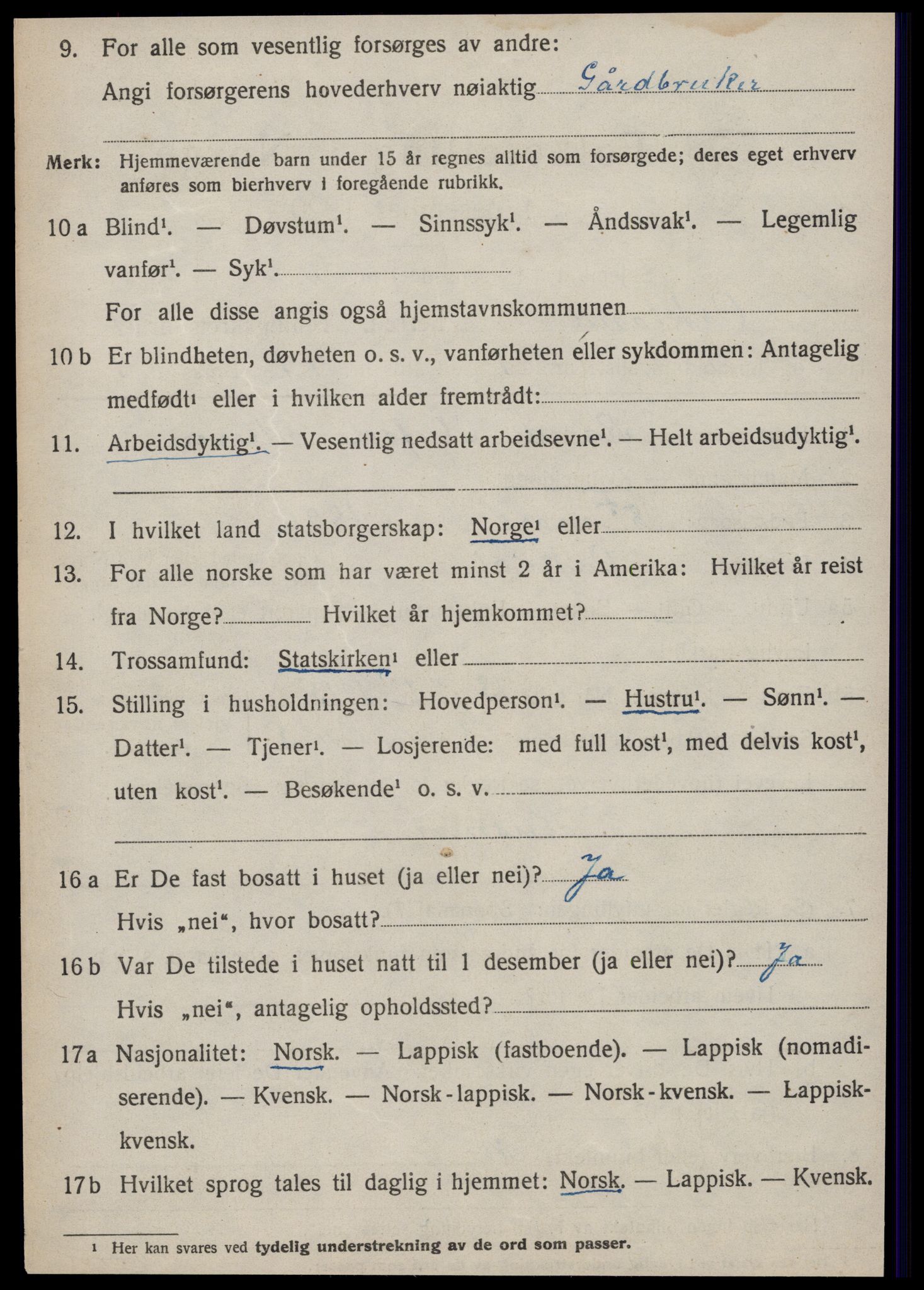 SAT, Folketelling 1920 for 1637 Orkland herred, 1920, s. 749
