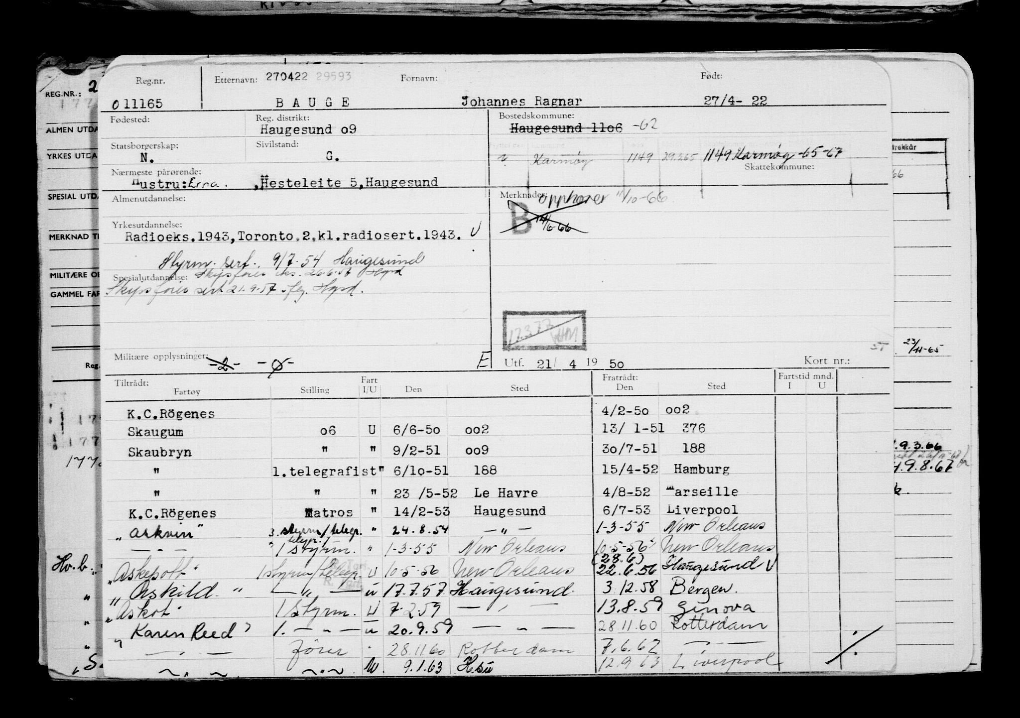 Direktoratet for sjømenn, AV/RA-S-3545/G/Gb/L0205: Hovedkort, 1922, s. 714