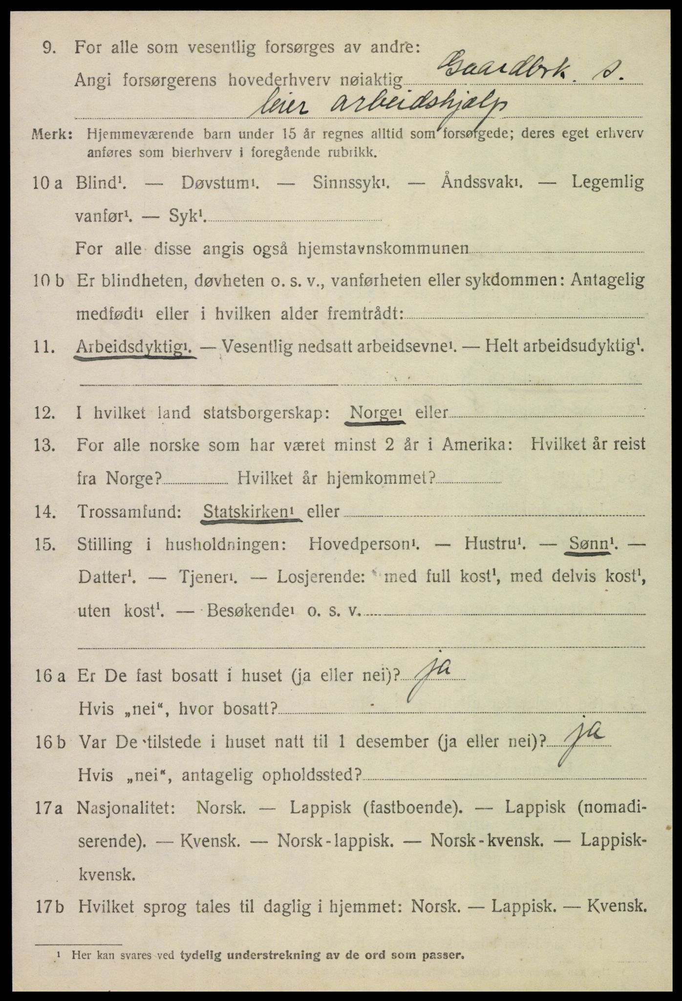 SAT, Folketelling 1920 for 1712 Hegra herred, 1920, s. 2367