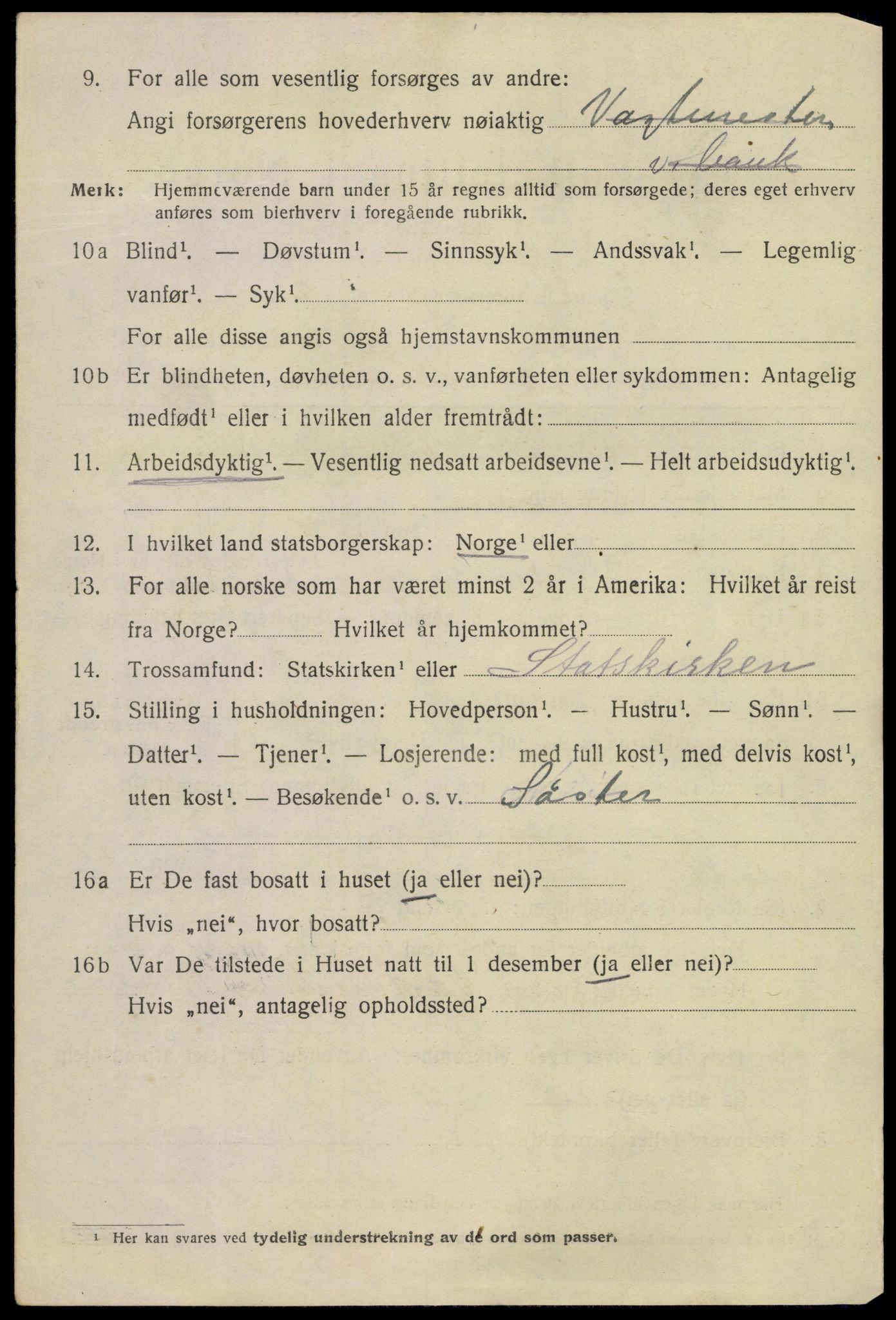 SAKO, Folketelling 1920 for 0801 Kragerø kjøpstad, 1920, s. 5356
