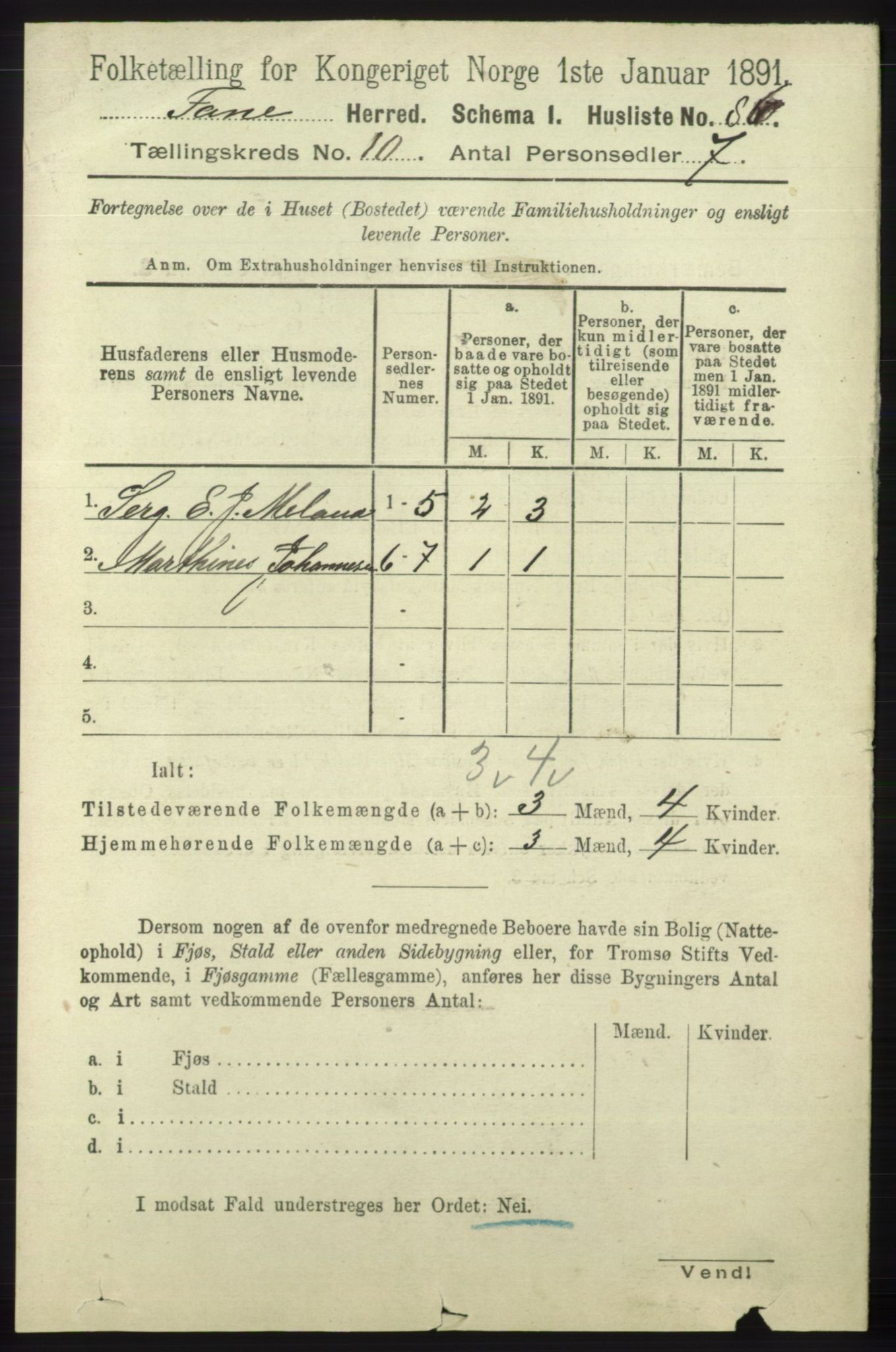 RA, Folketelling 1891 for 1249 Fana herred, 1891, s. 5434