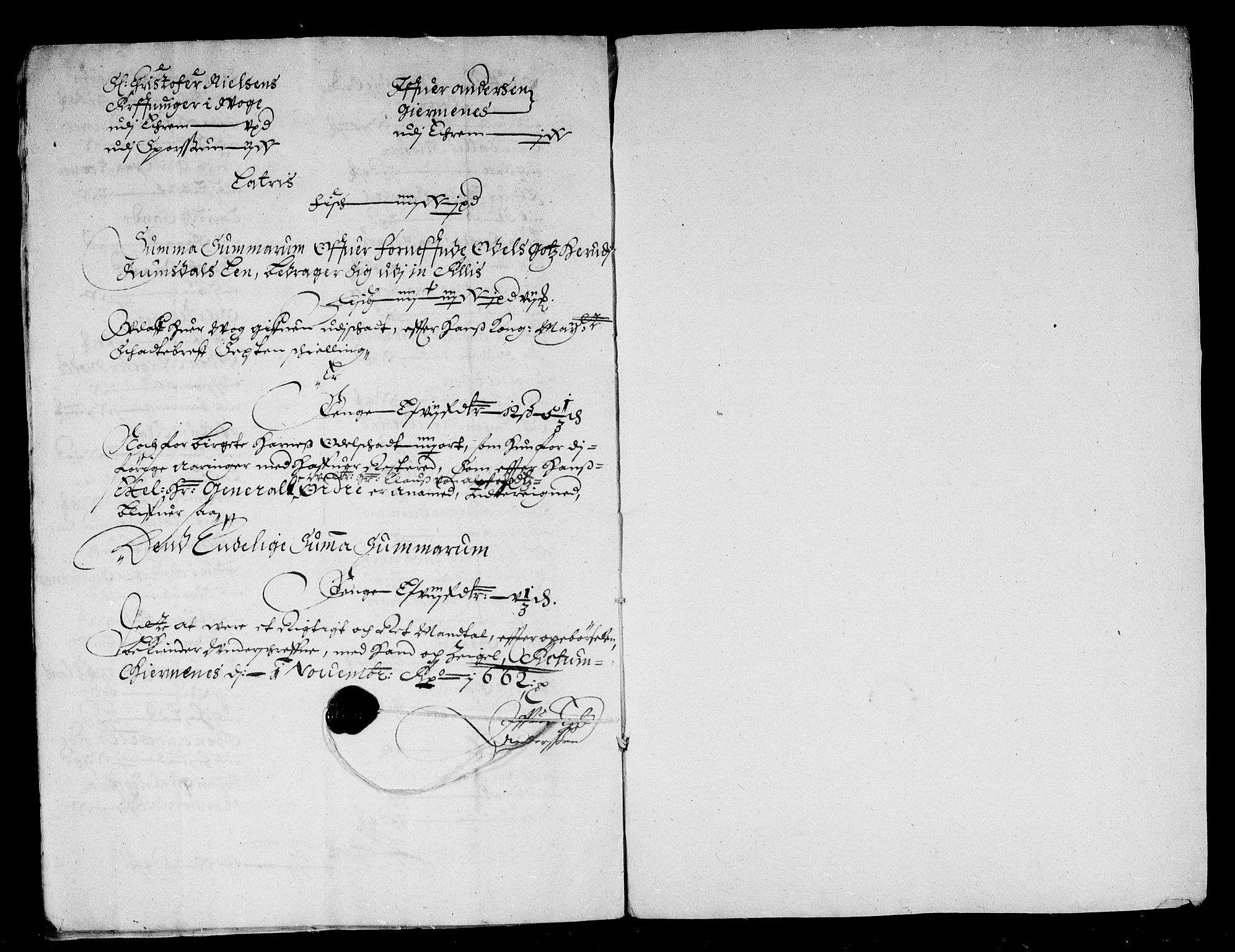 Rentekammeret inntil 1814, Reviderte regnskaper, Stiftamtstueregnskaper, Trondheim stiftamt og Nordland amt, AV/RA-EA-6044/R/Rd/L0003: Trondheim stiftamt, 1661-1662