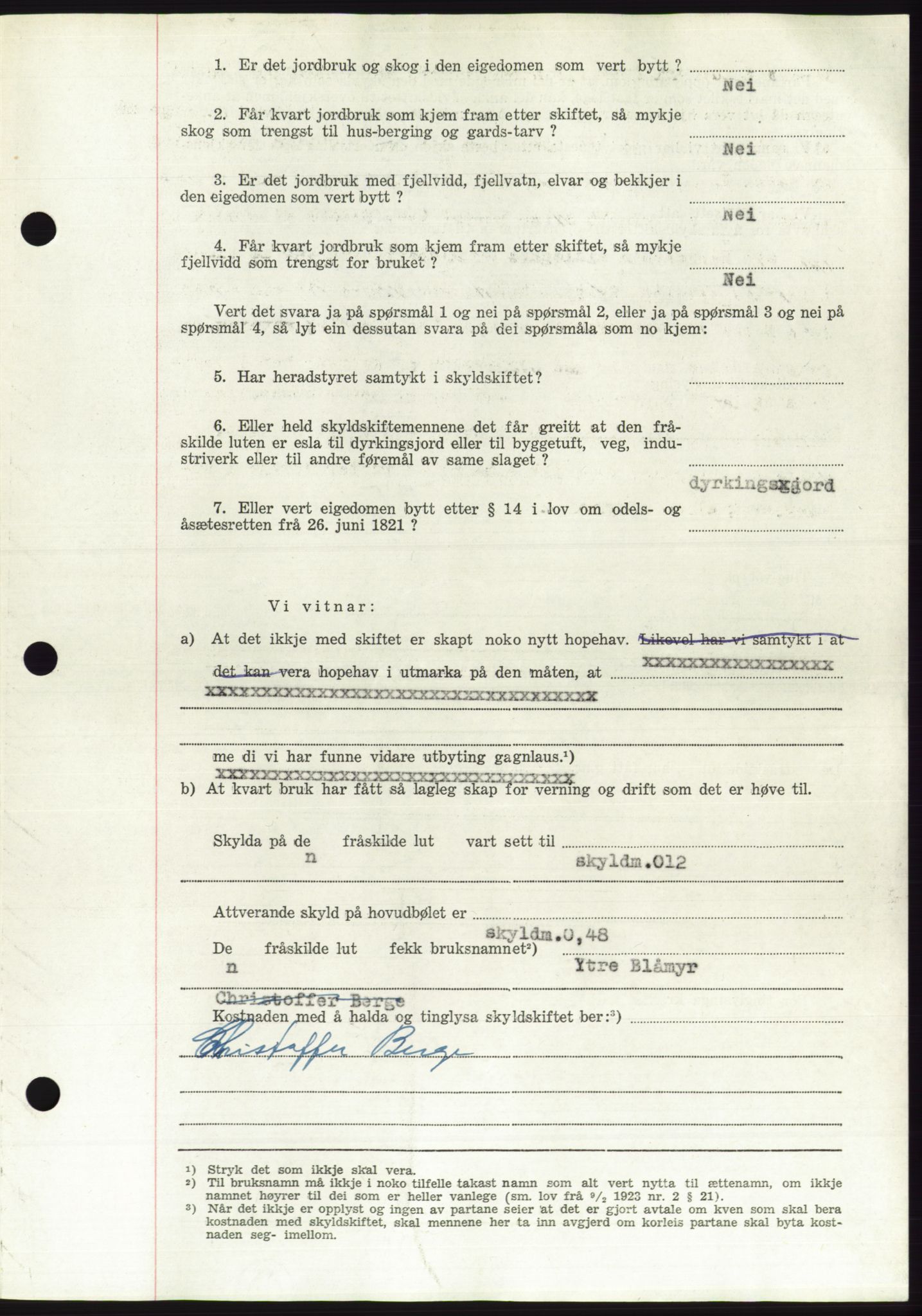 Søre Sunnmøre sorenskriveri, AV/SAT-A-4122/1/2/2C/L0090: Pantebok nr. 16A, 1951-1951, Dagboknr: 2391/1951