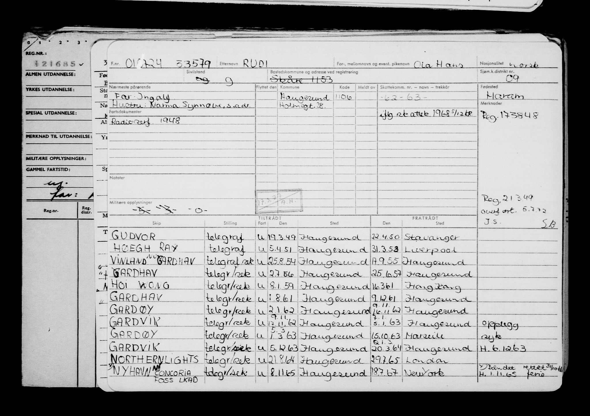 Direktoratet for sjømenn, AV/RA-S-3545/G/Gb/L0233: Hovedkort, 1924, s. 328