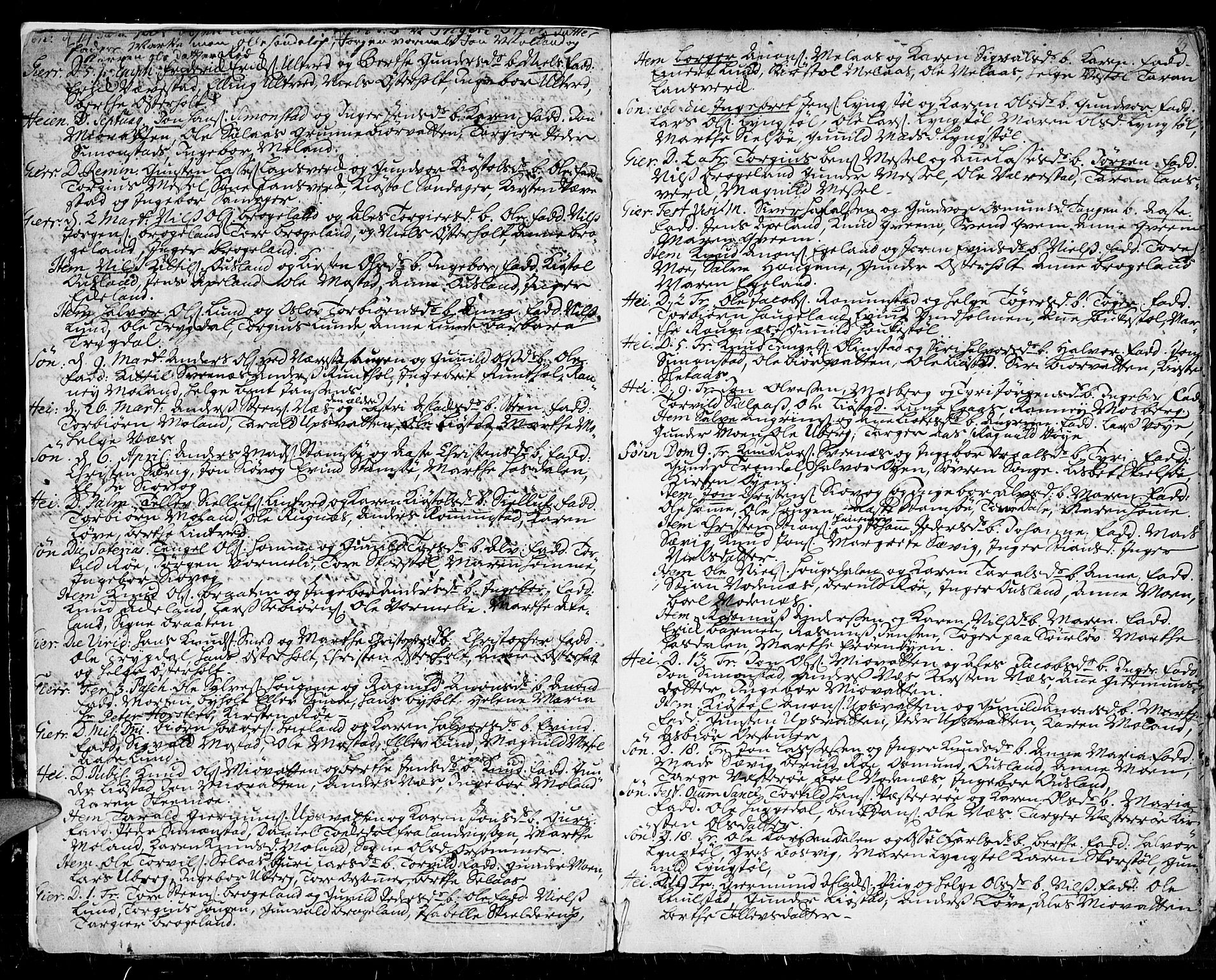 Gjerstad sokneprestkontor, AV/SAK-1111-0014/F/Fa/Faa/L0002: Ministerialbok nr. A 2, 1717-1779, s. 3