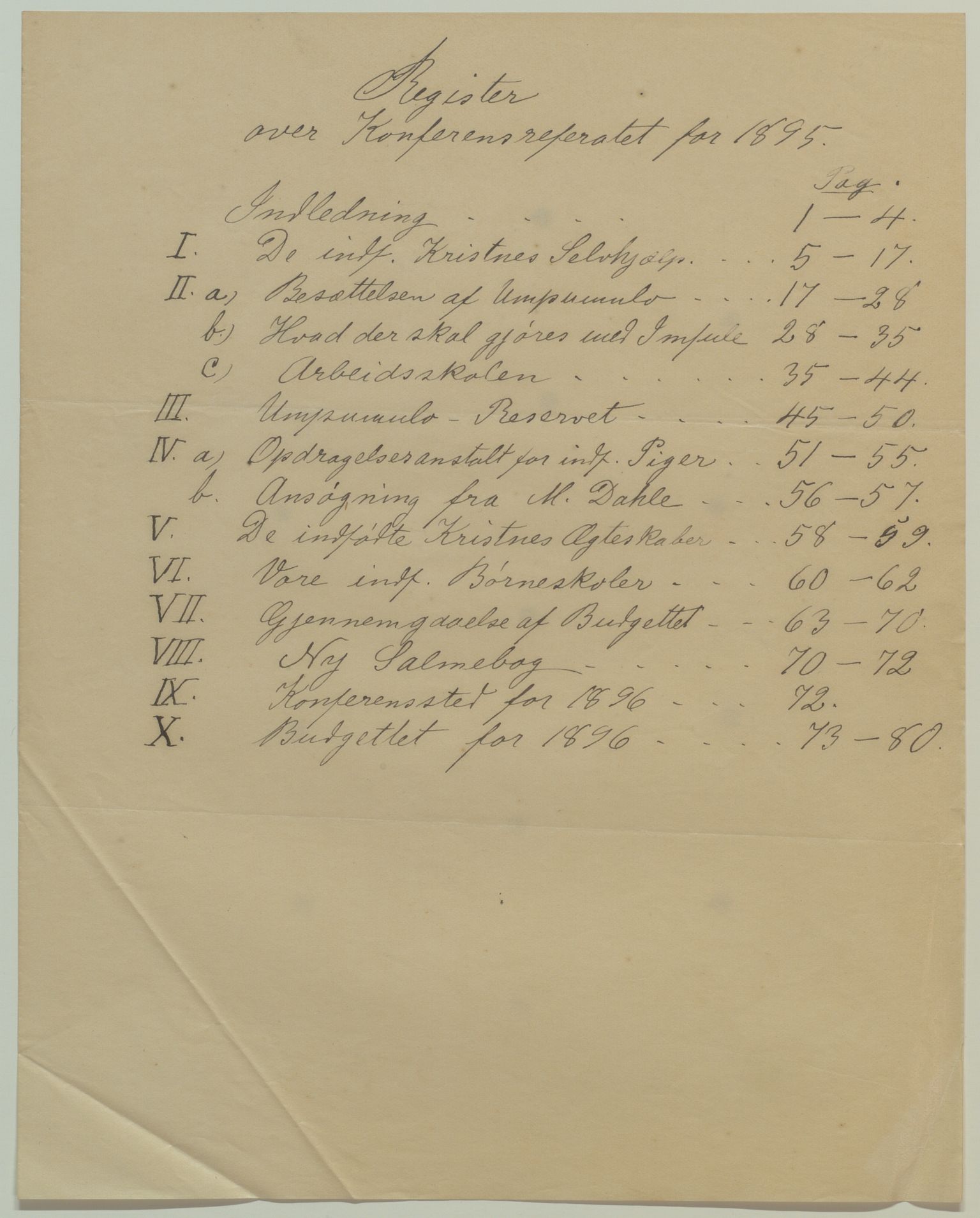 Det Norske Misjonsselskap - hovedadministrasjonen, VID/MA-A-1045/D/Da/Daa/L0040/0013: Konferansereferat og årsberetninger / Konferansereferat fra Sør-Afrika., 1895