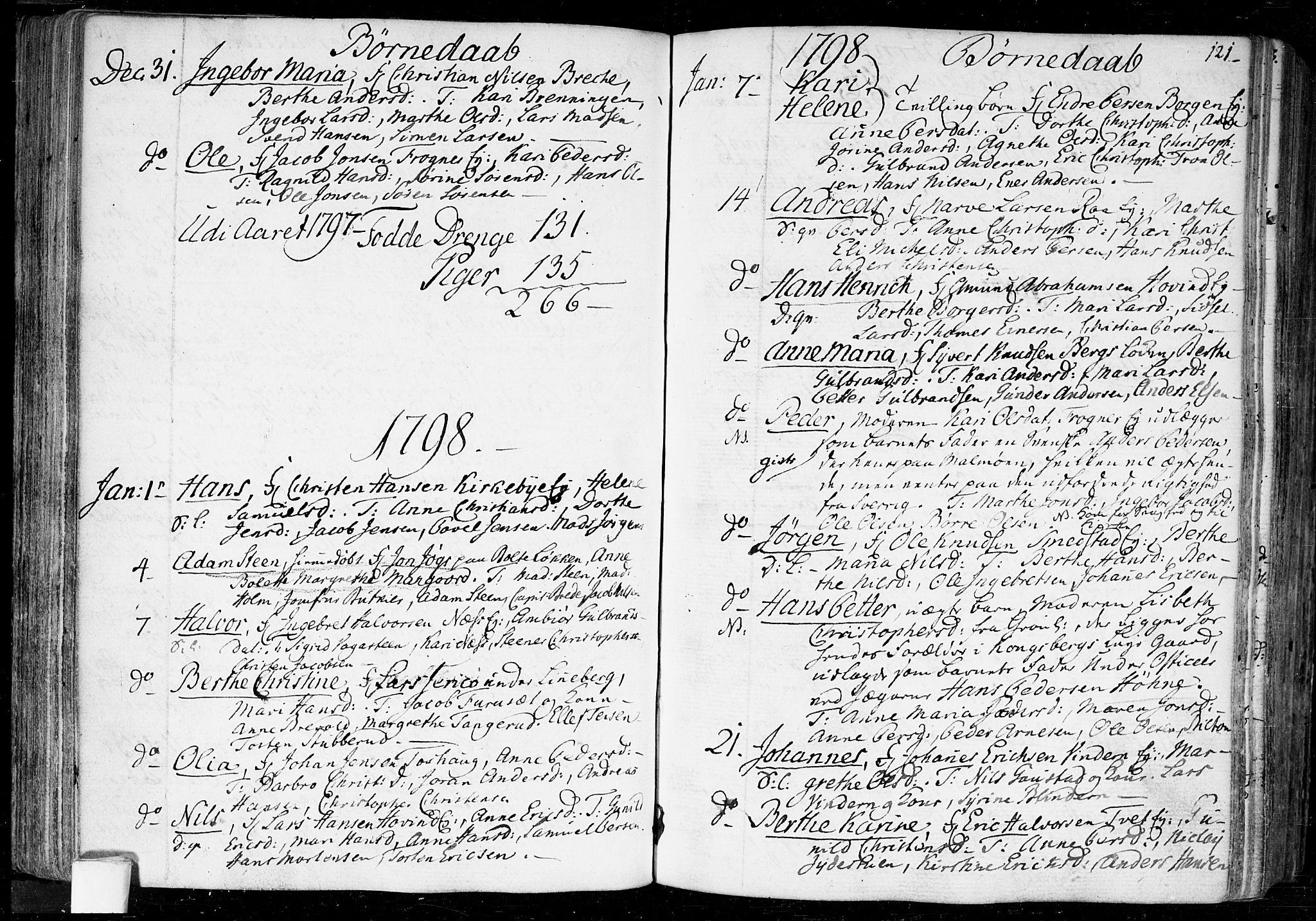 Aker prestekontor kirkebøker, SAO/A-10861/F/L0010: Ministerialbok nr. 10, 1786-1809, s. 121