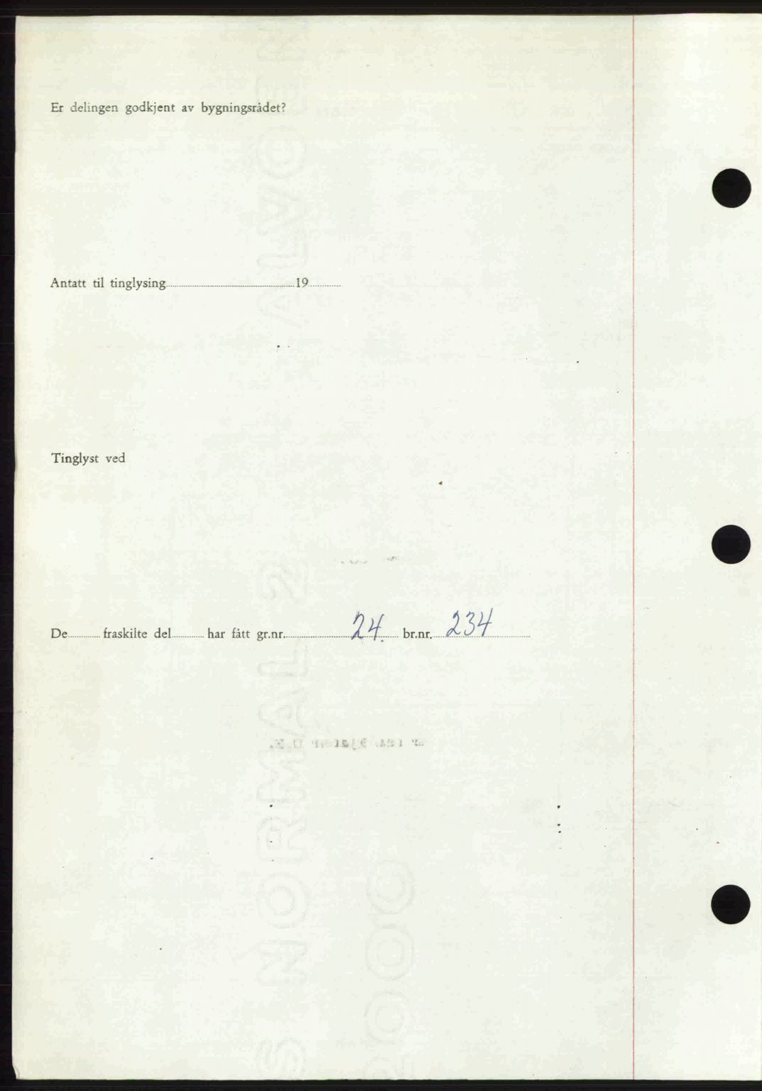 Romsdal sorenskriveri, AV/SAT-A-4149/1/2/2C: Pantebok nr. A31, 1949-1949, Dagboknr: 3062/1949