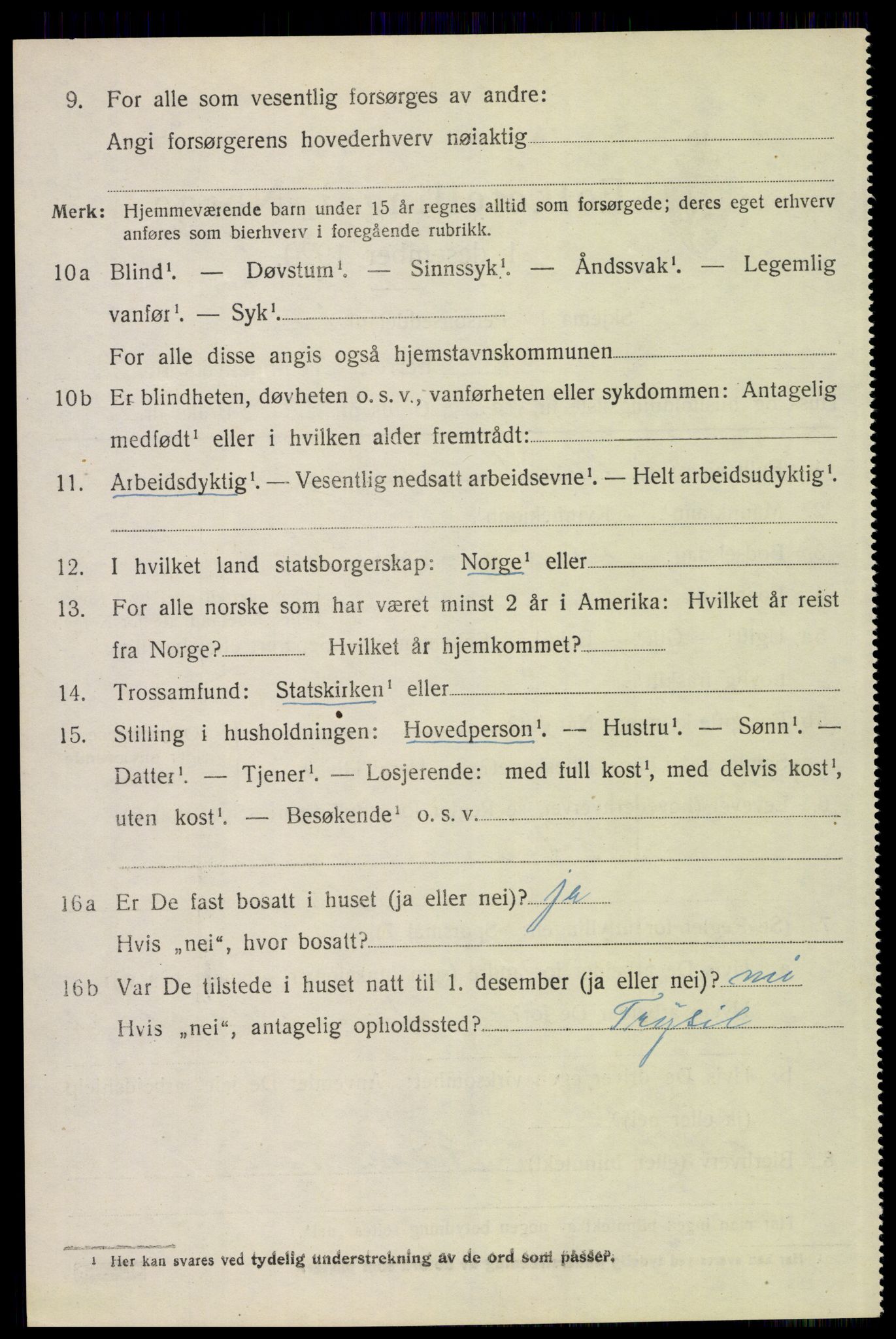 SAH, Folketelling 1920 for 0428 Trysil herred, 1920, s. 12996