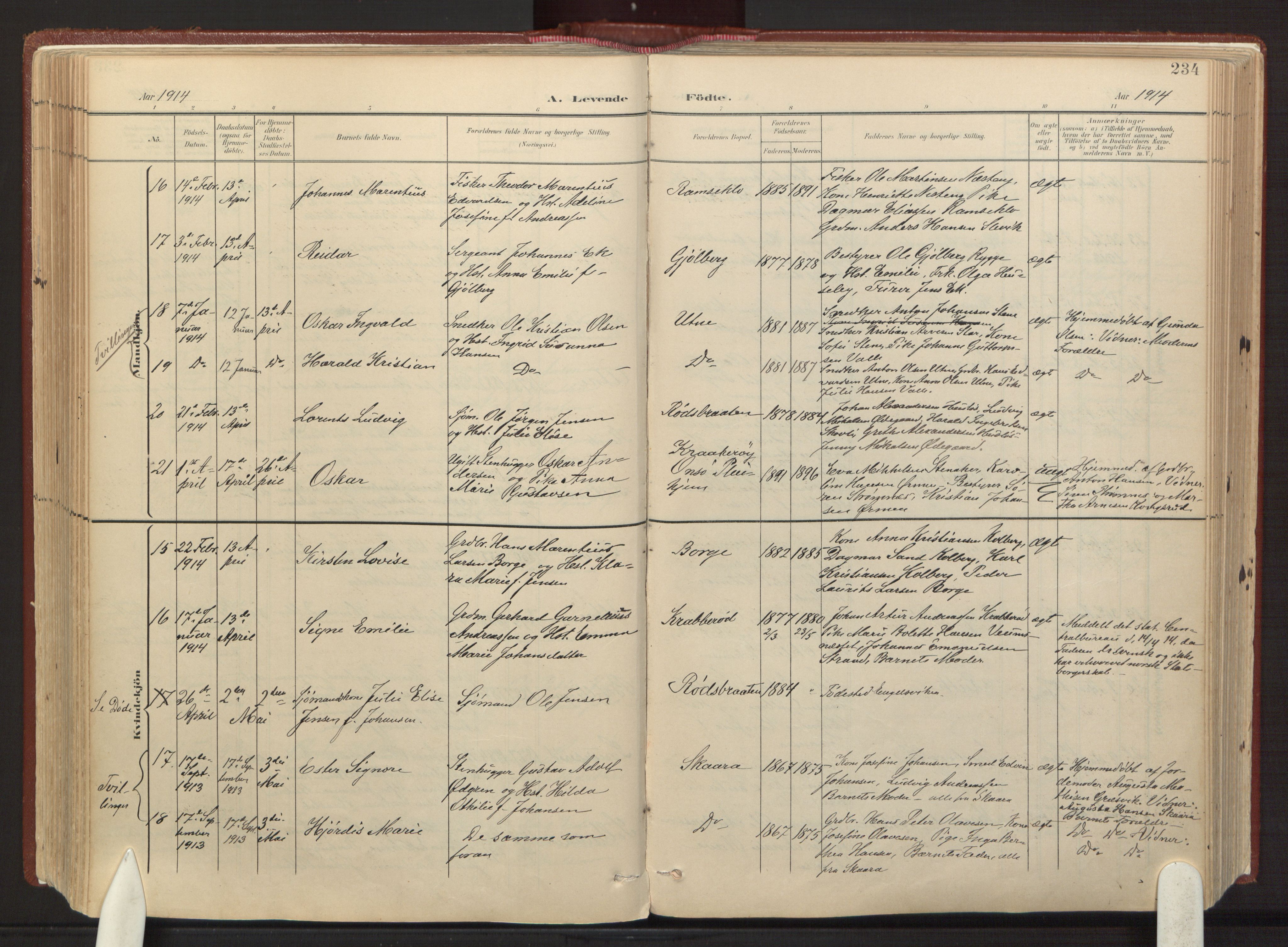 Onsøy prestekontor Kirkebøker, AV/SAO-A-10914/F/Fa/L0008: Ministerialbok nr. I 8, 1899-1923, s. 234