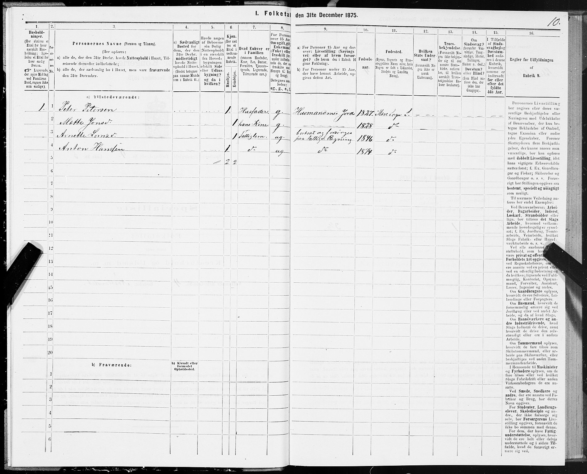 SAT, Folketelling 1875 for 1731P Sparbu prestegjeld, 1875, s. 2010